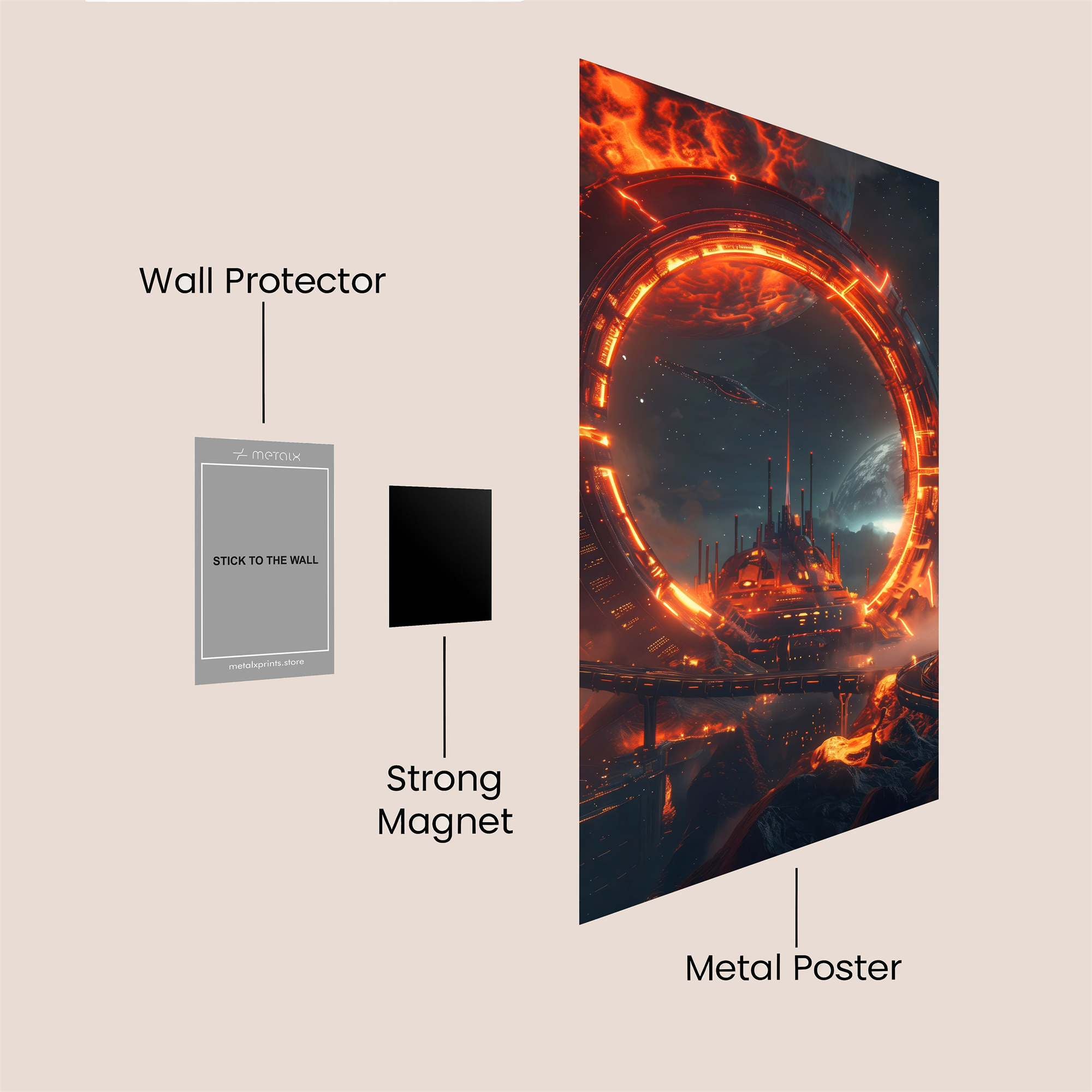 Stargate Inferno Safe Wall Magnetic / M