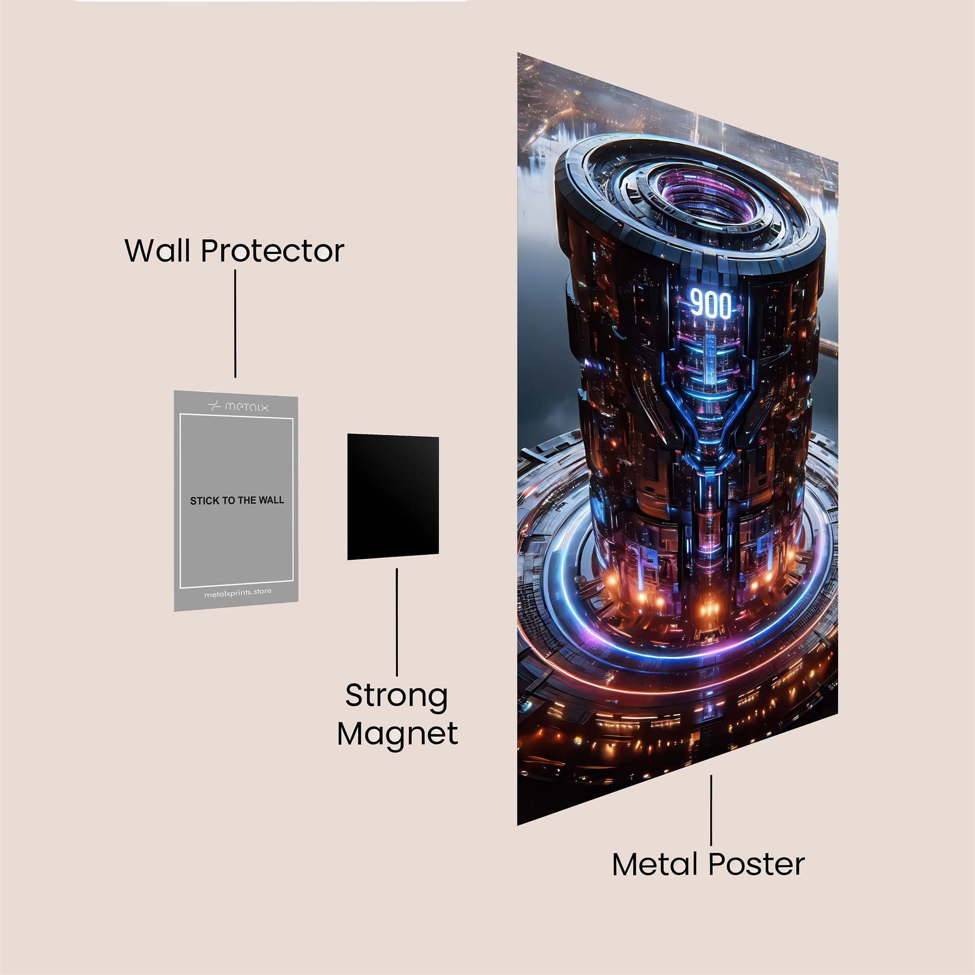 Cyber Haven Safe Wall Magnetic / M