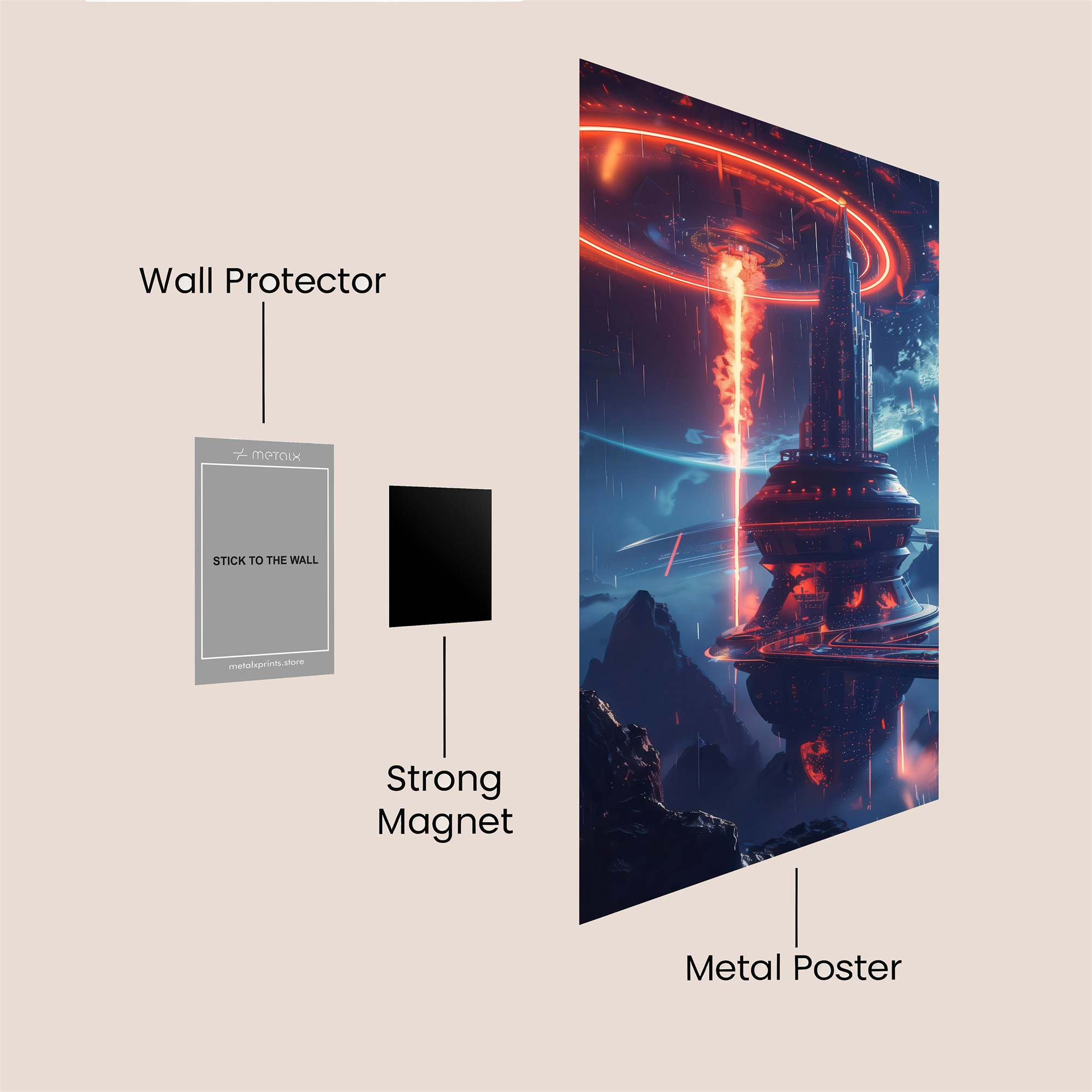 Alien Ascension Safe Wall Magnetic / M