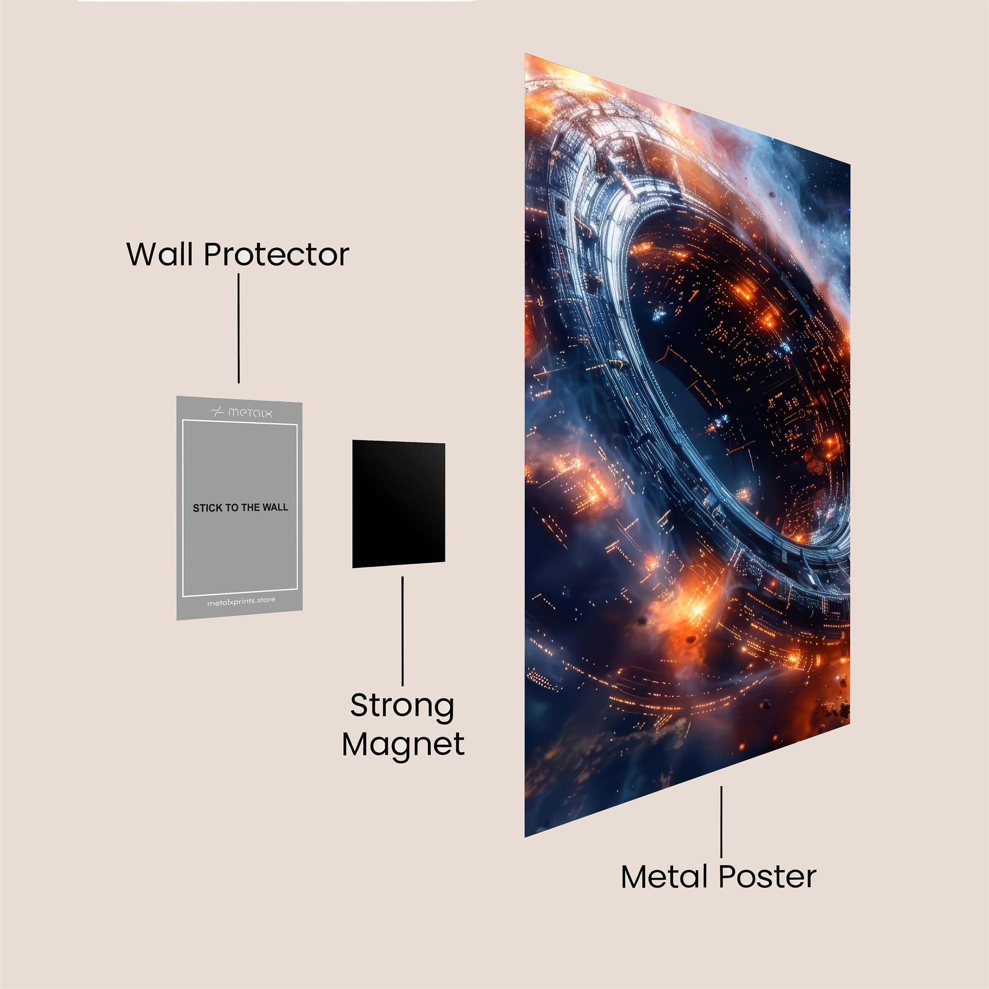 Galactic Inferno Safe Wall Magnetic / M