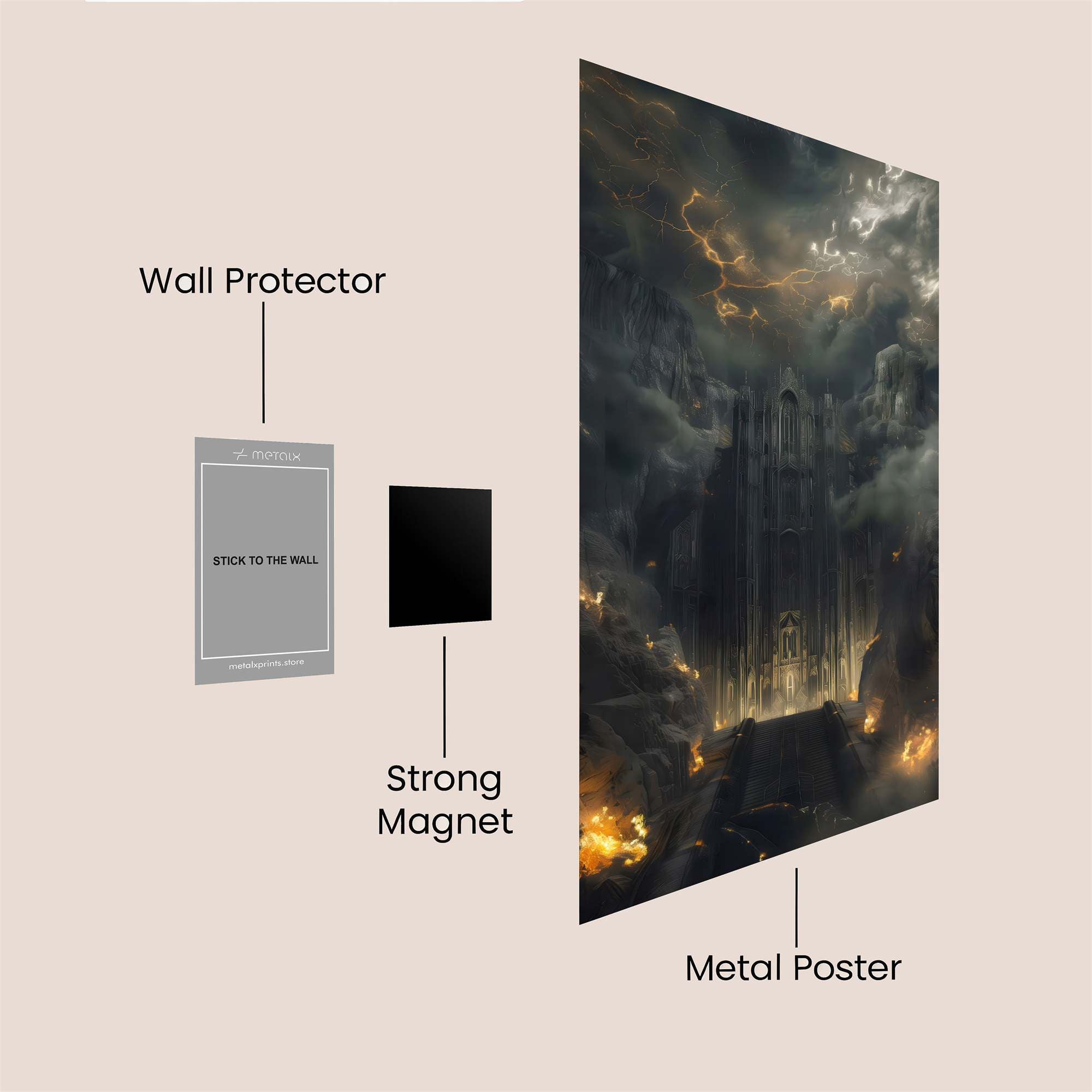 Doom Fortress Safe Wall Magnetic / M