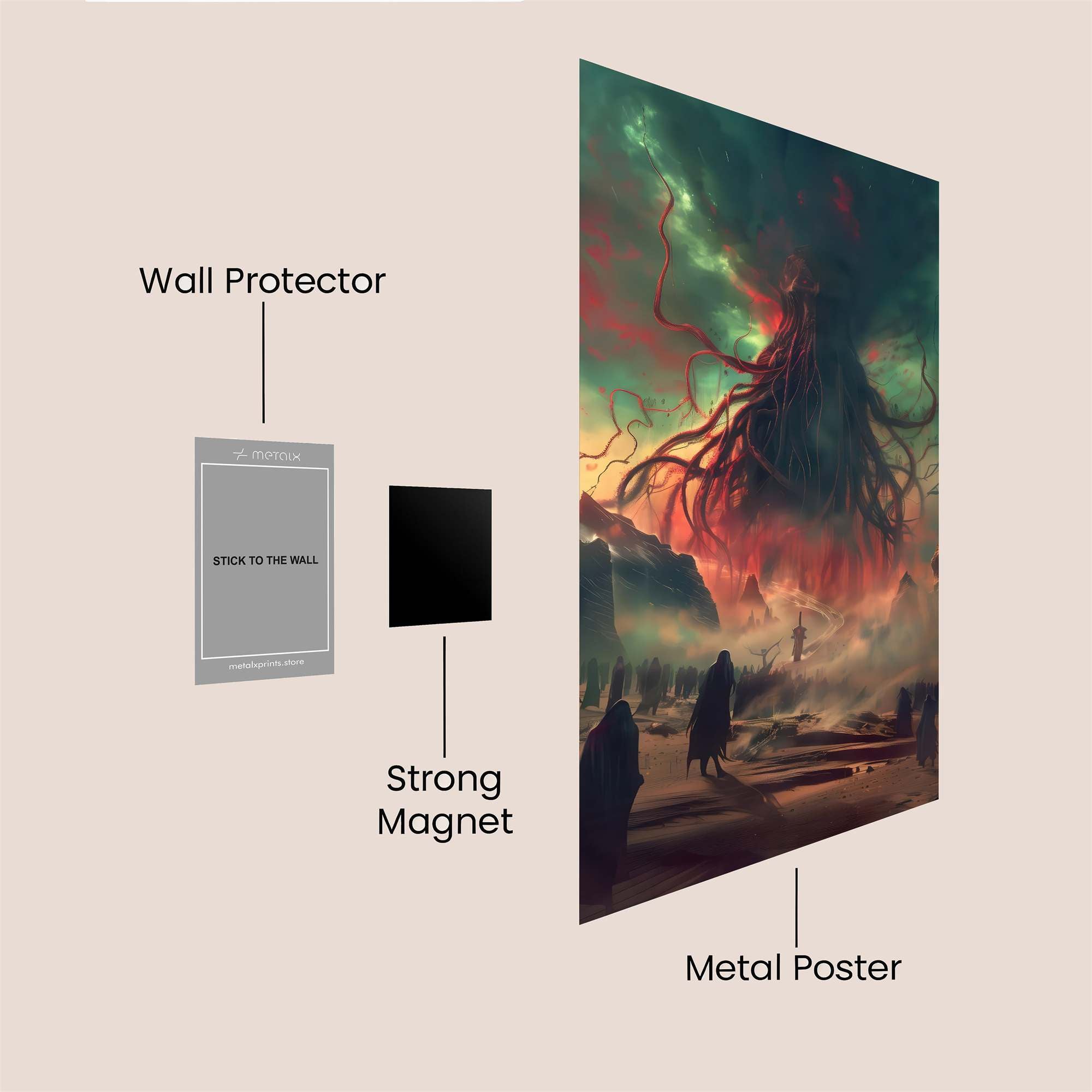 Cthulhu Ascending Safe Wall Magnetic / M