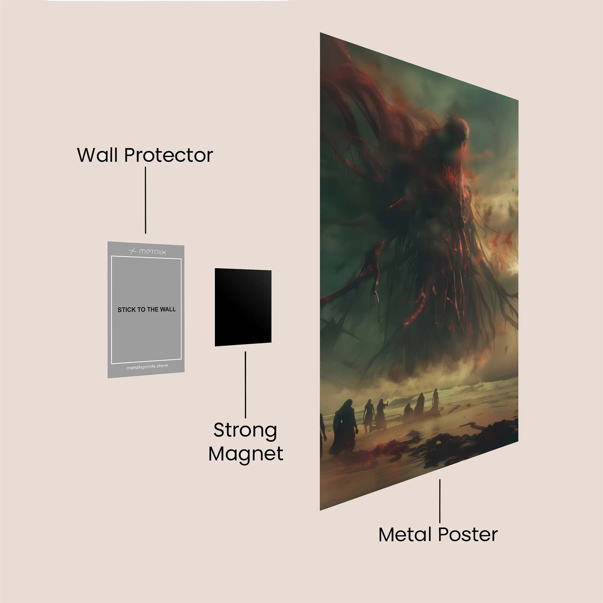 Cthulhu Awakens Safe Wall Magnetic / M