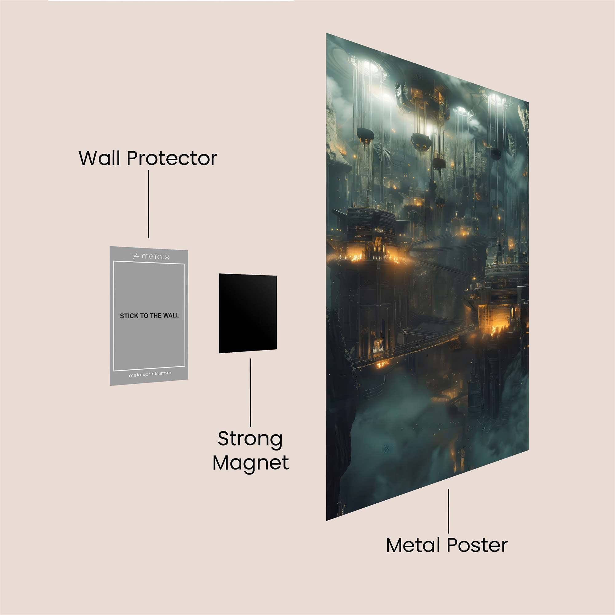SkyCastle Enigmatic Safe Wall Magnetic / M
