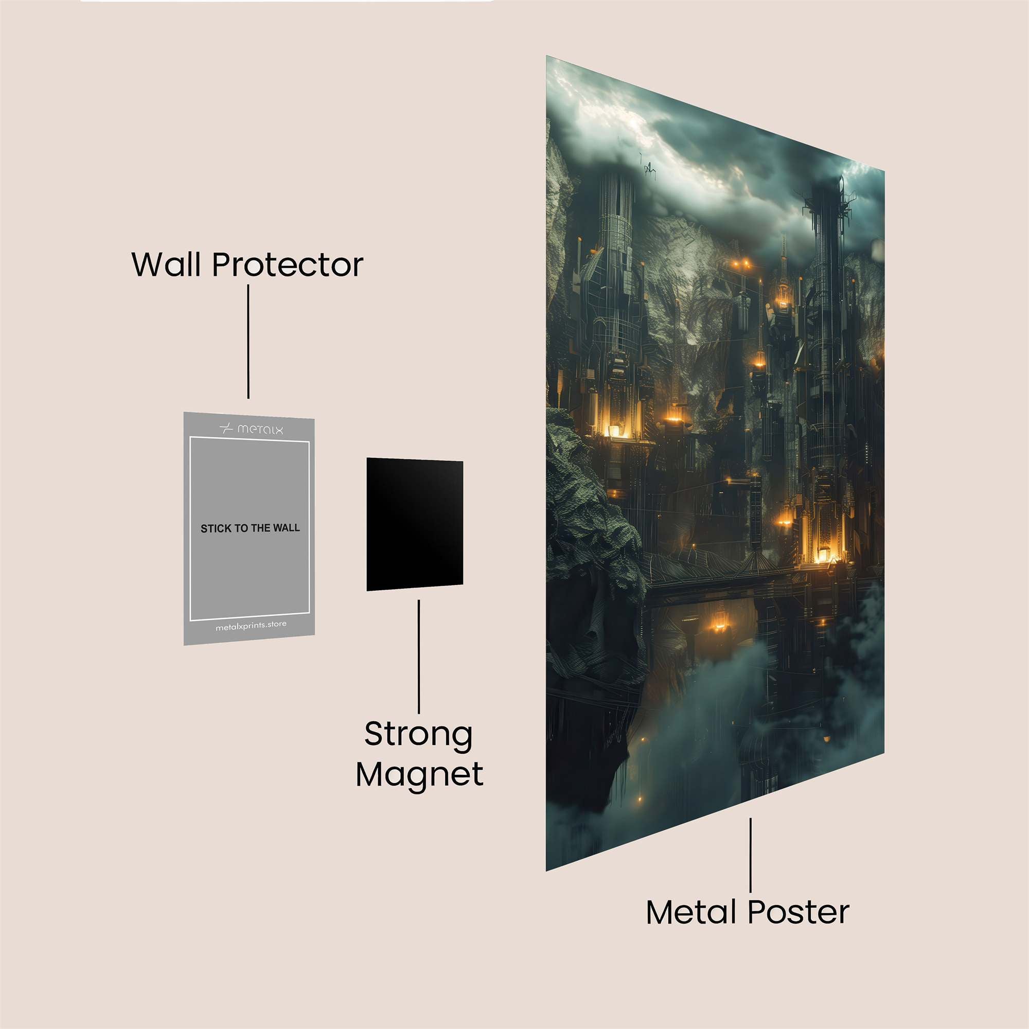 Abyss Whisper Safe Wall Magnetic / M