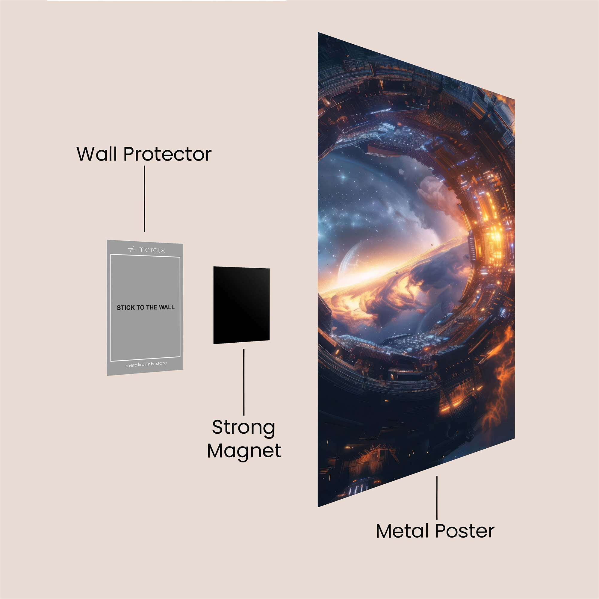 Portal Ignition Safe Wall Magnetic / M