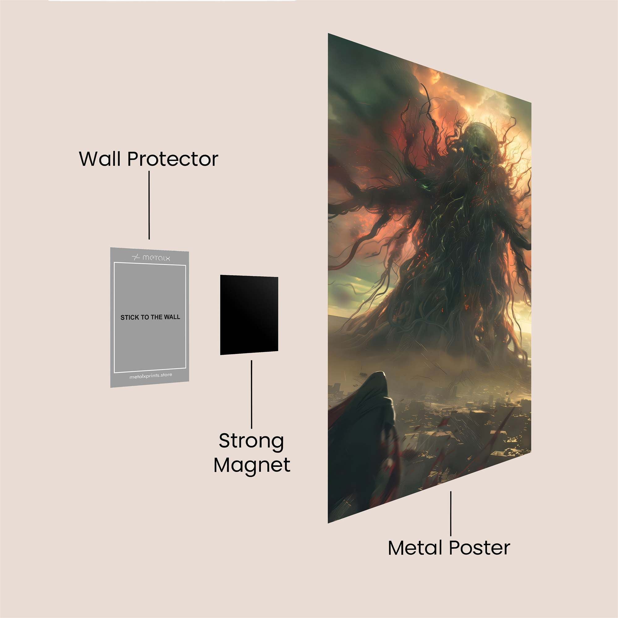 Cthulhu Unleashed Safe Wall Magnetic / M