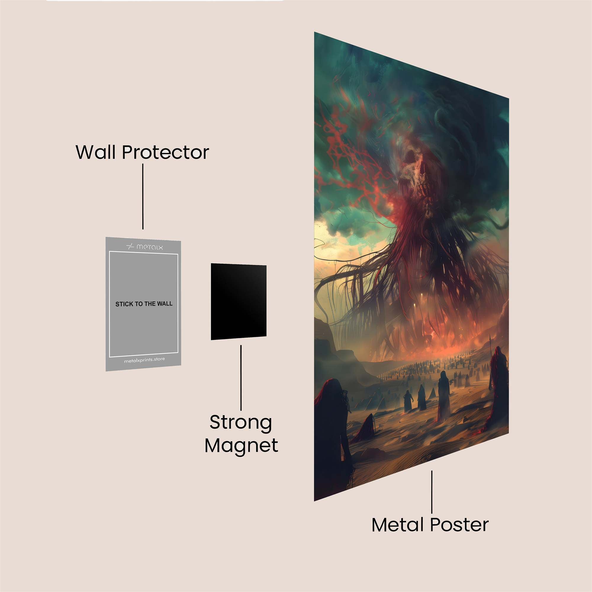 Cthulhu's Descent Safe Wall Magnetic / M