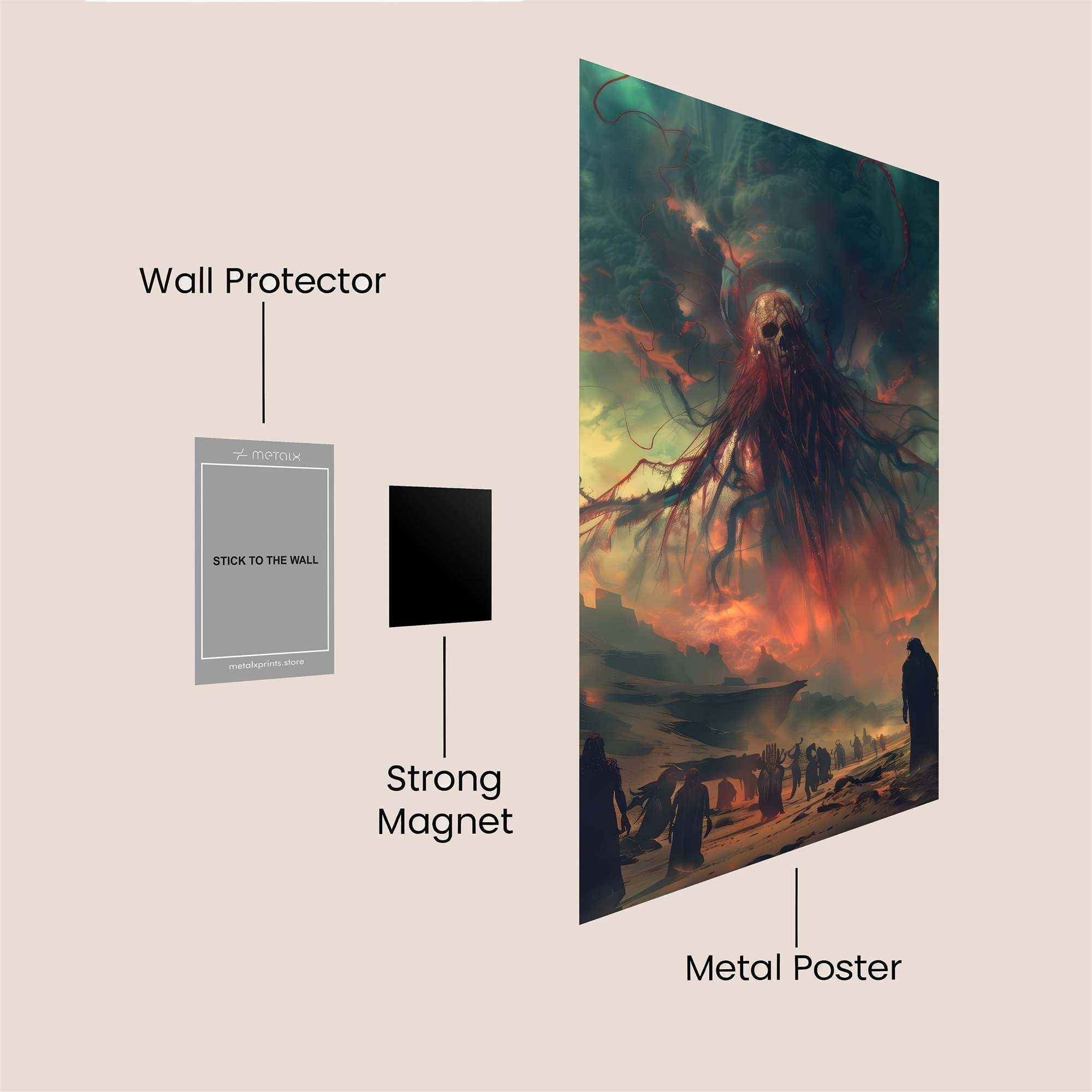 Cthulhu Apocalypse Safe Wall Magnetic / M