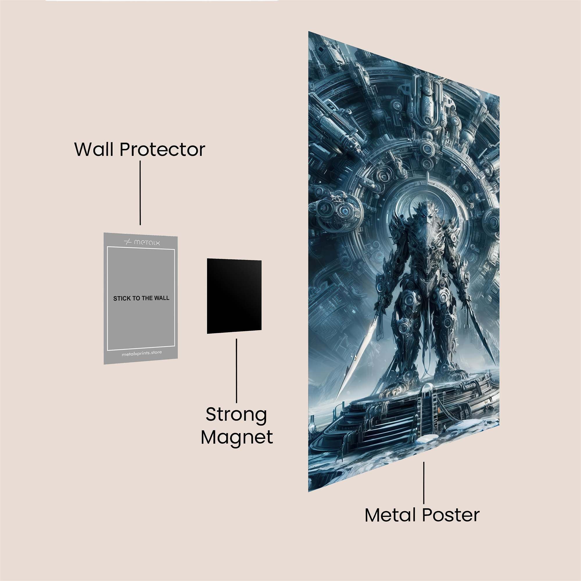 Sentinel Frost Safe Wall Magnetic / M