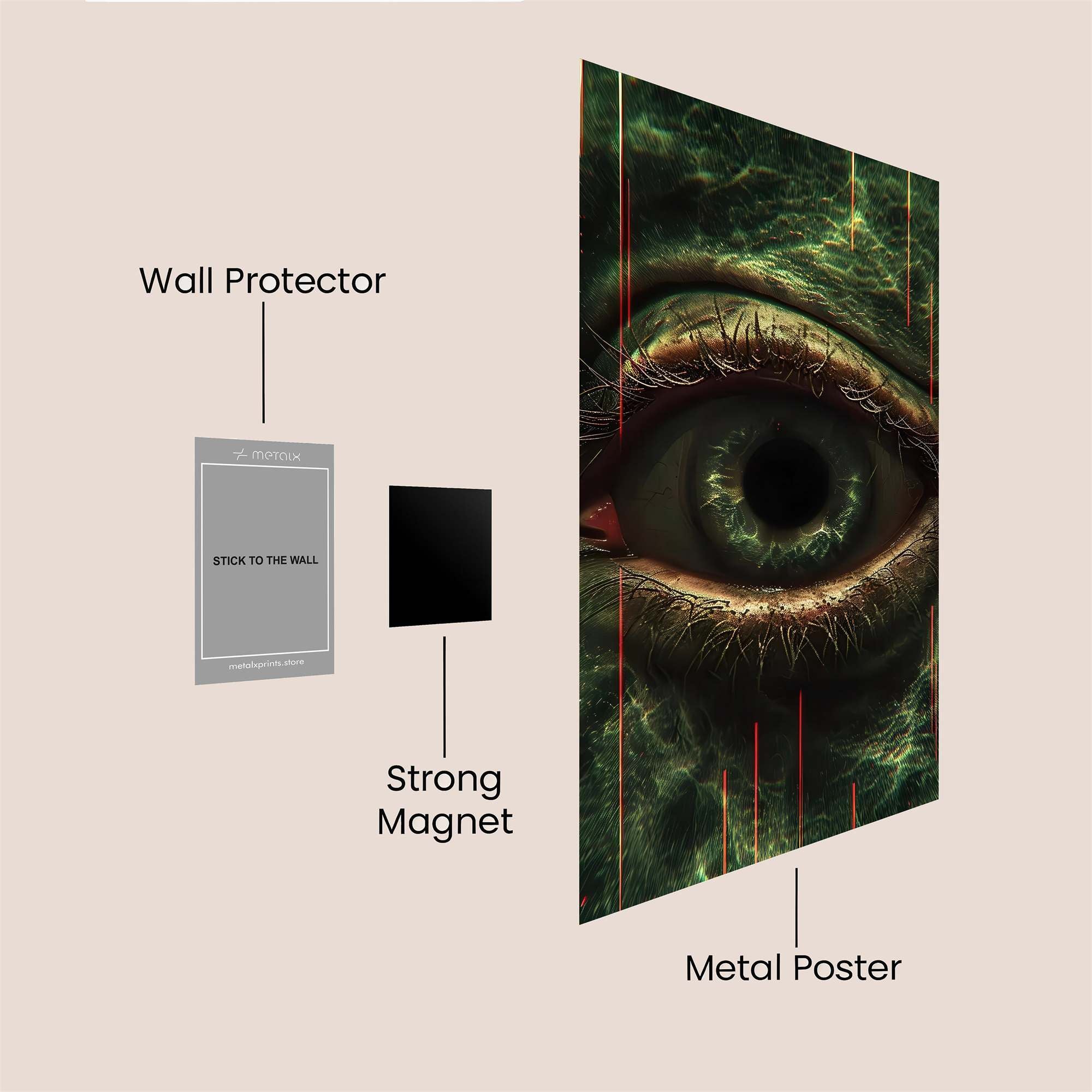 Alien Gaze Safe Wall Magnetic / M