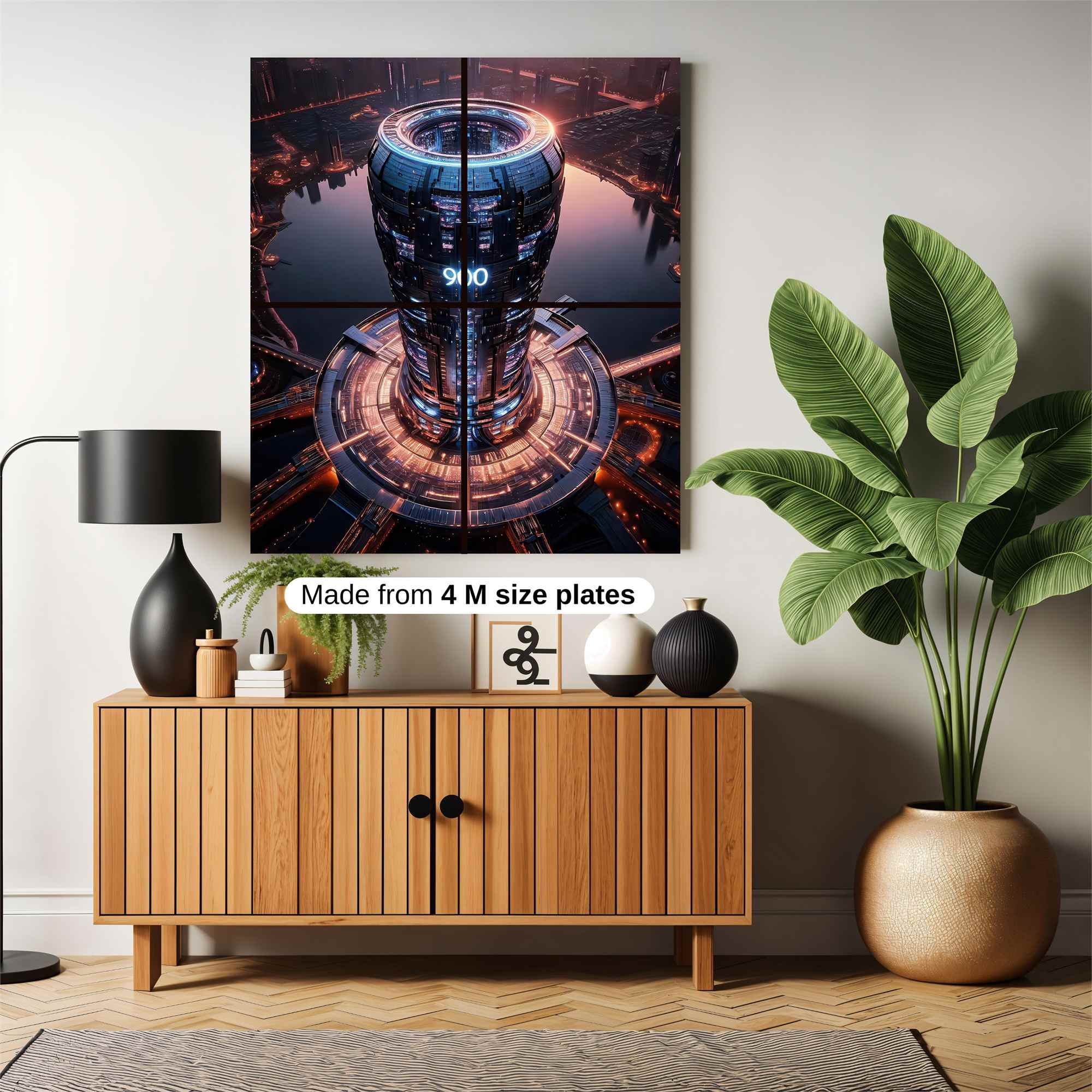 Cyber Serenity Safe Wall Magnetic / M