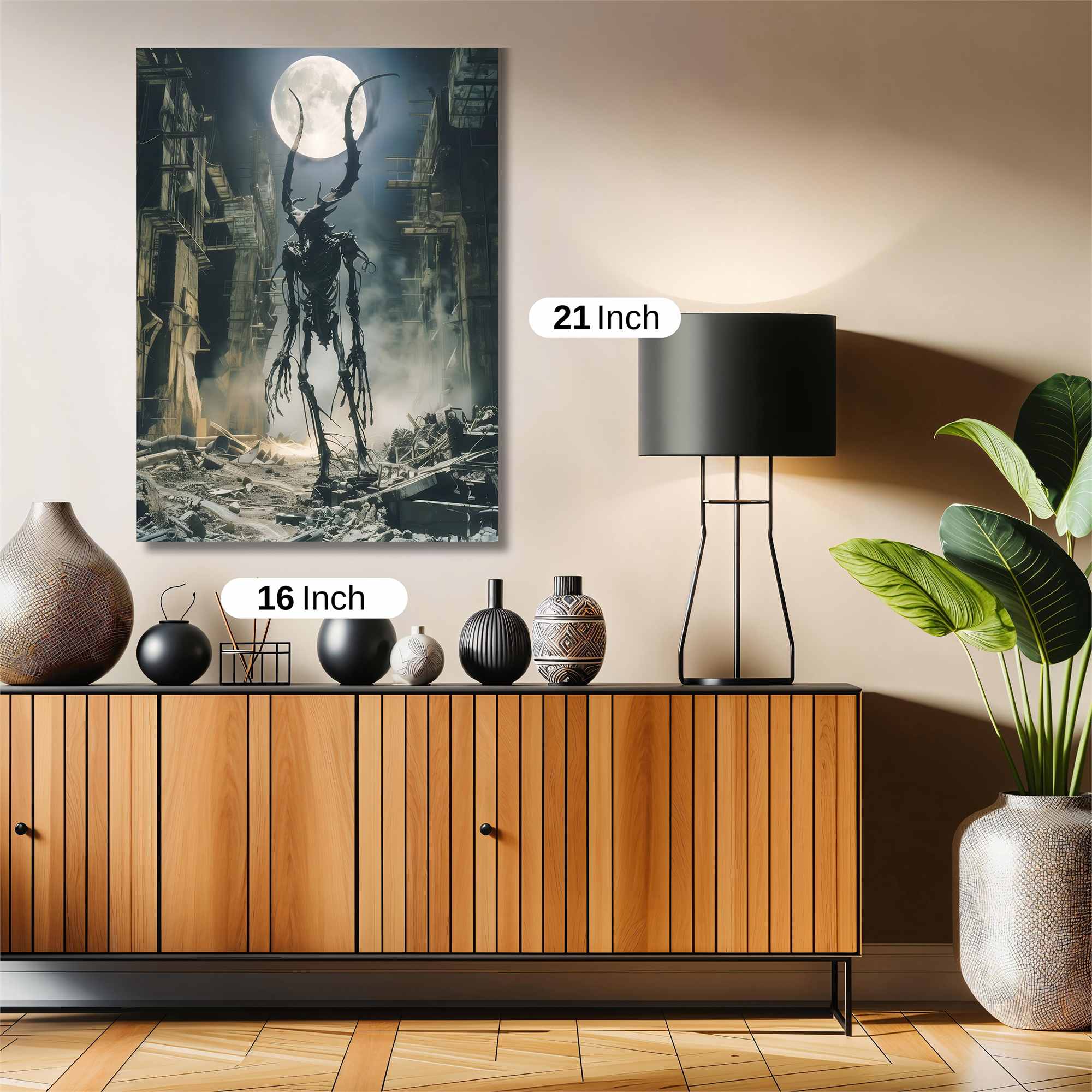 Demon Moonlit Safe Wall Magnetic / M