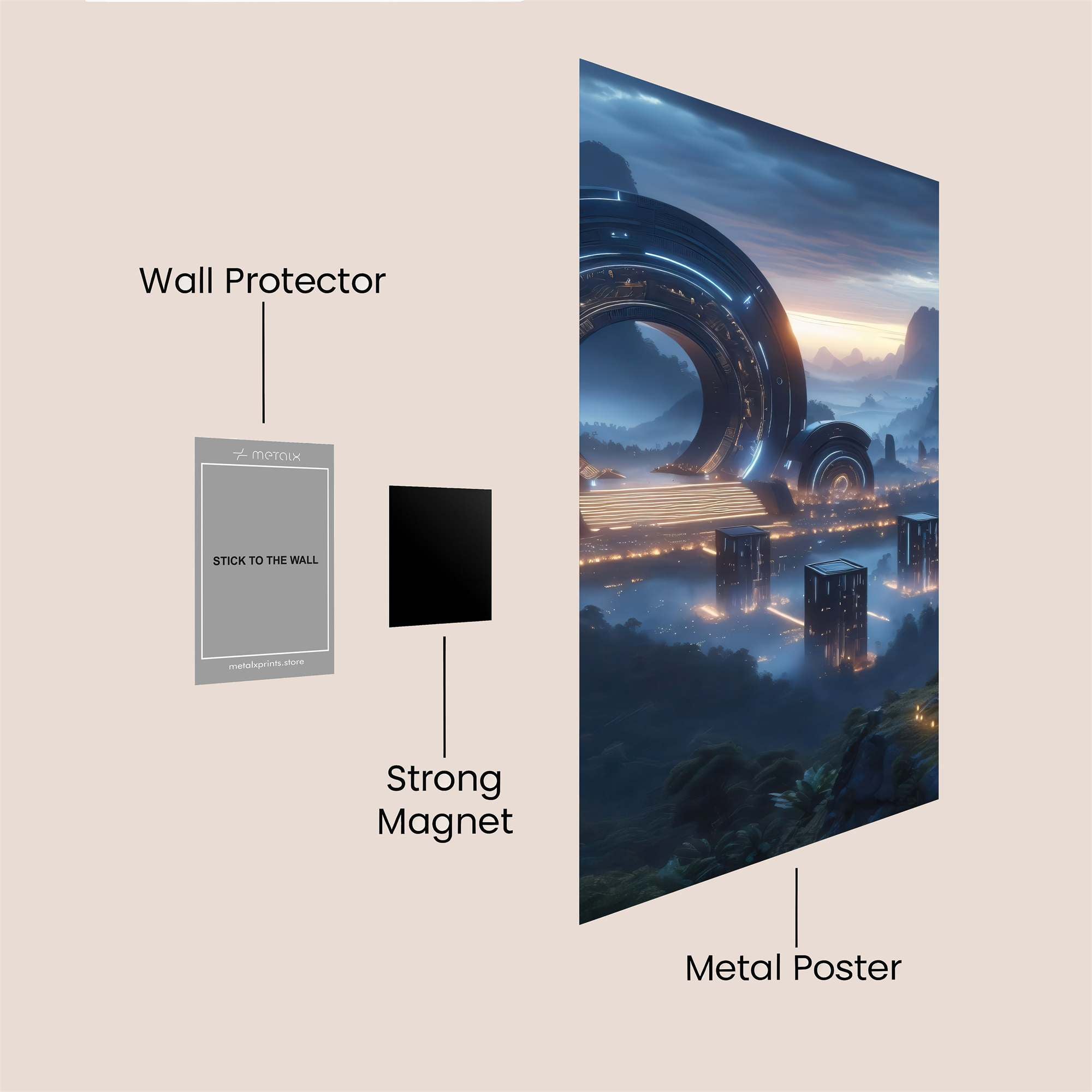 Portal Serenity Safe Wall Magnetic / M