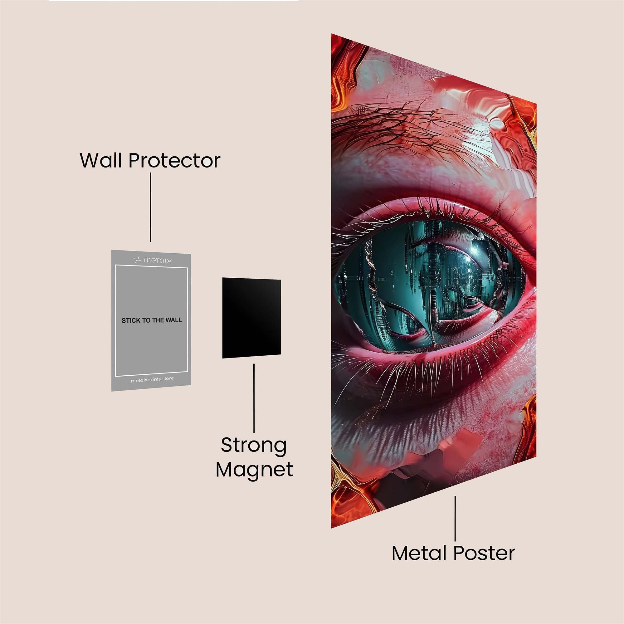 Eye Inferno Safe Wall Magnetic / M