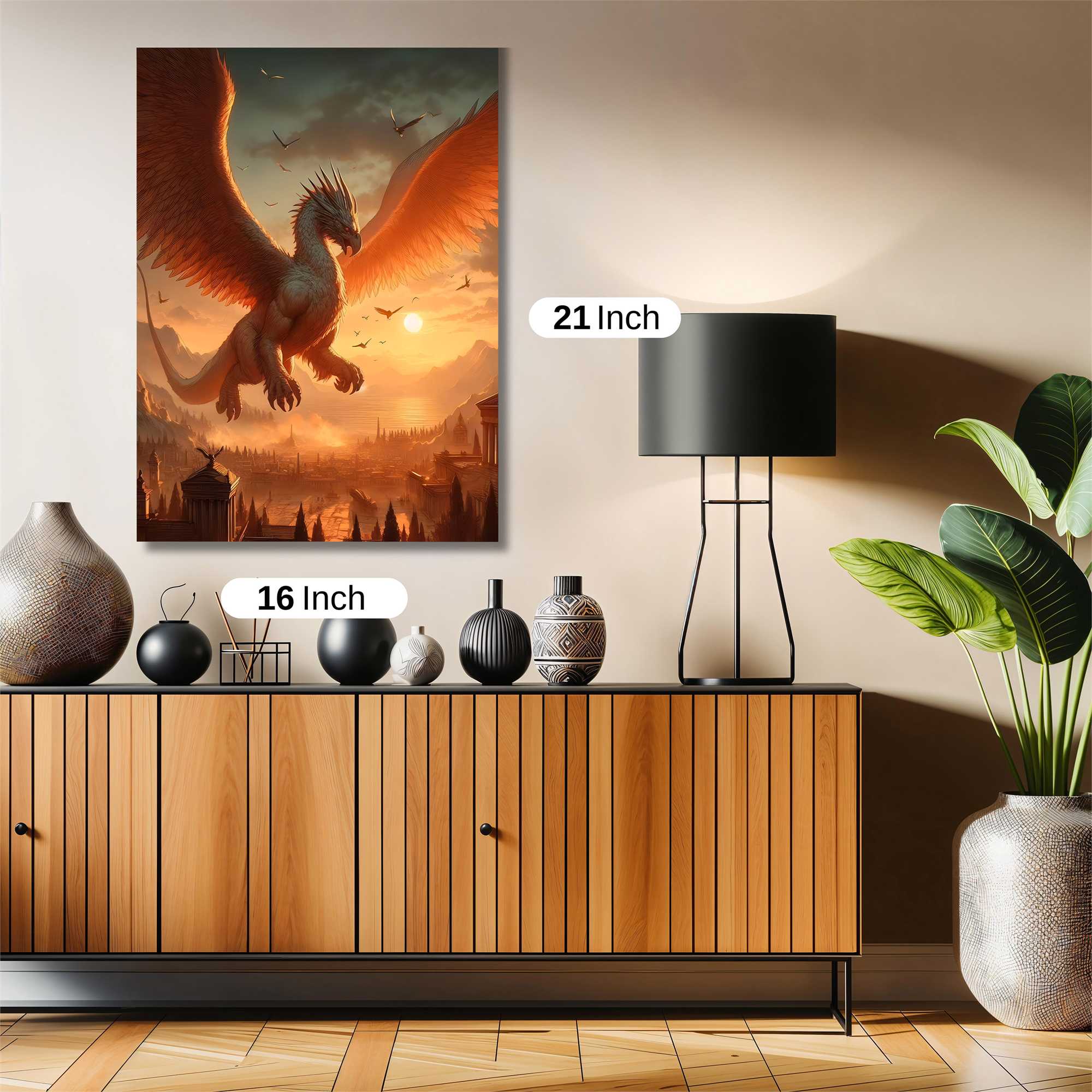 Phoenix Dawn Safe Wall Magnetic / M