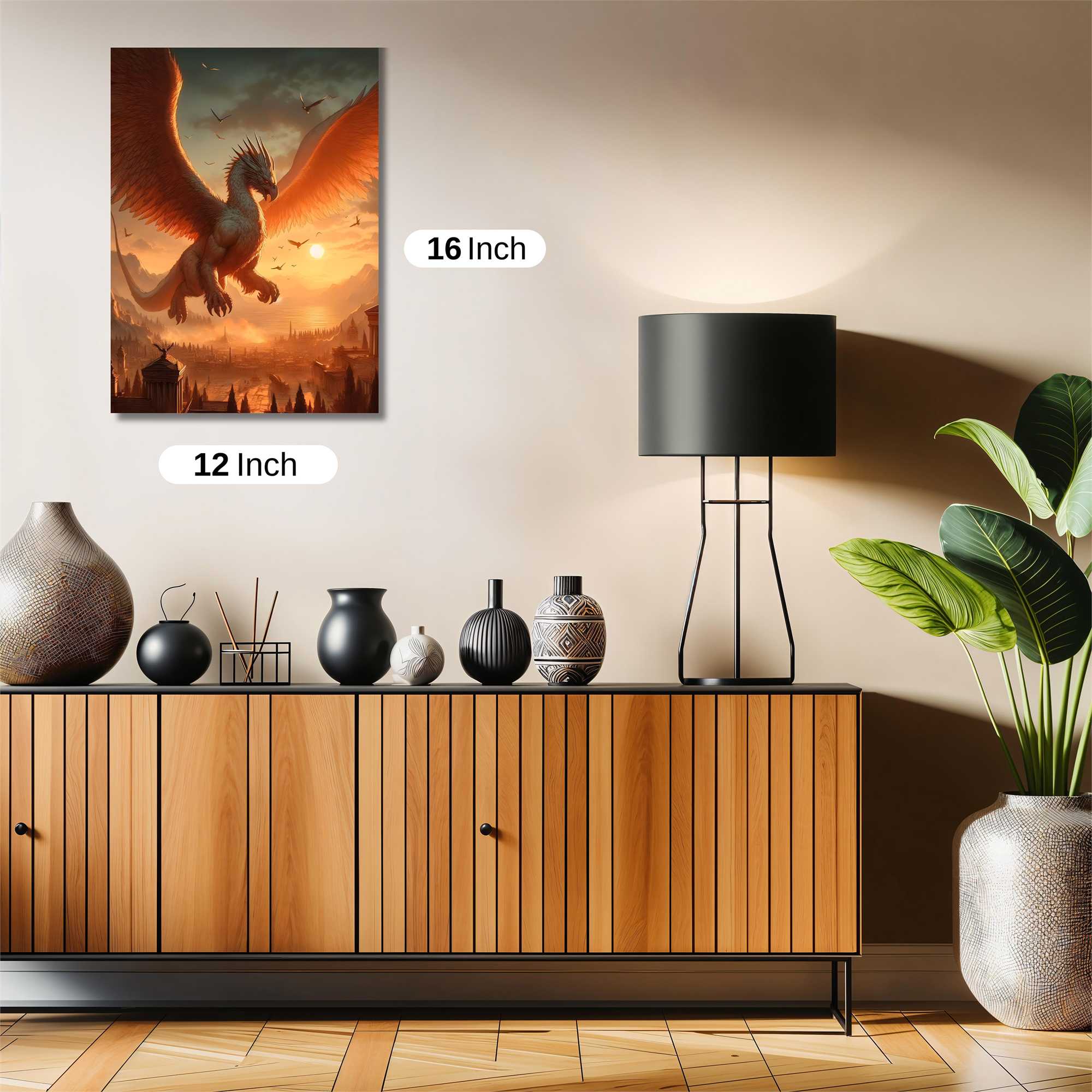 Phoenix Dawn Safe Wall Magnetic / M