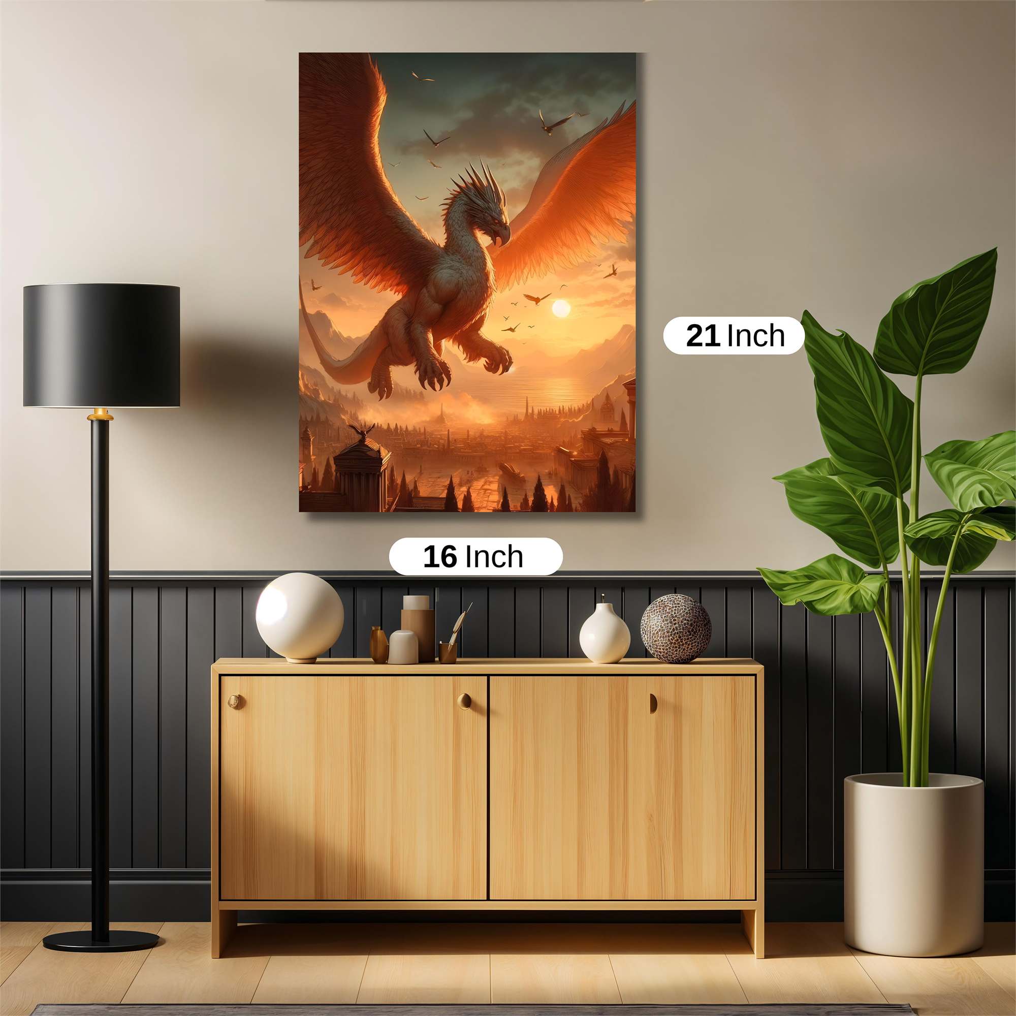 Phoenix Dawn Safe Wall Magnetic / M