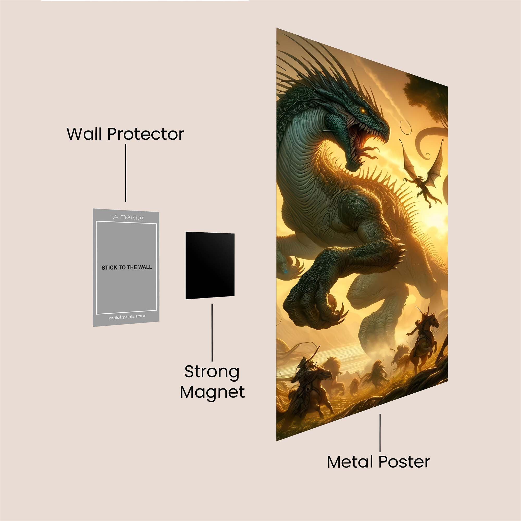 Dragon Fury Safe Wall Magnetic / M