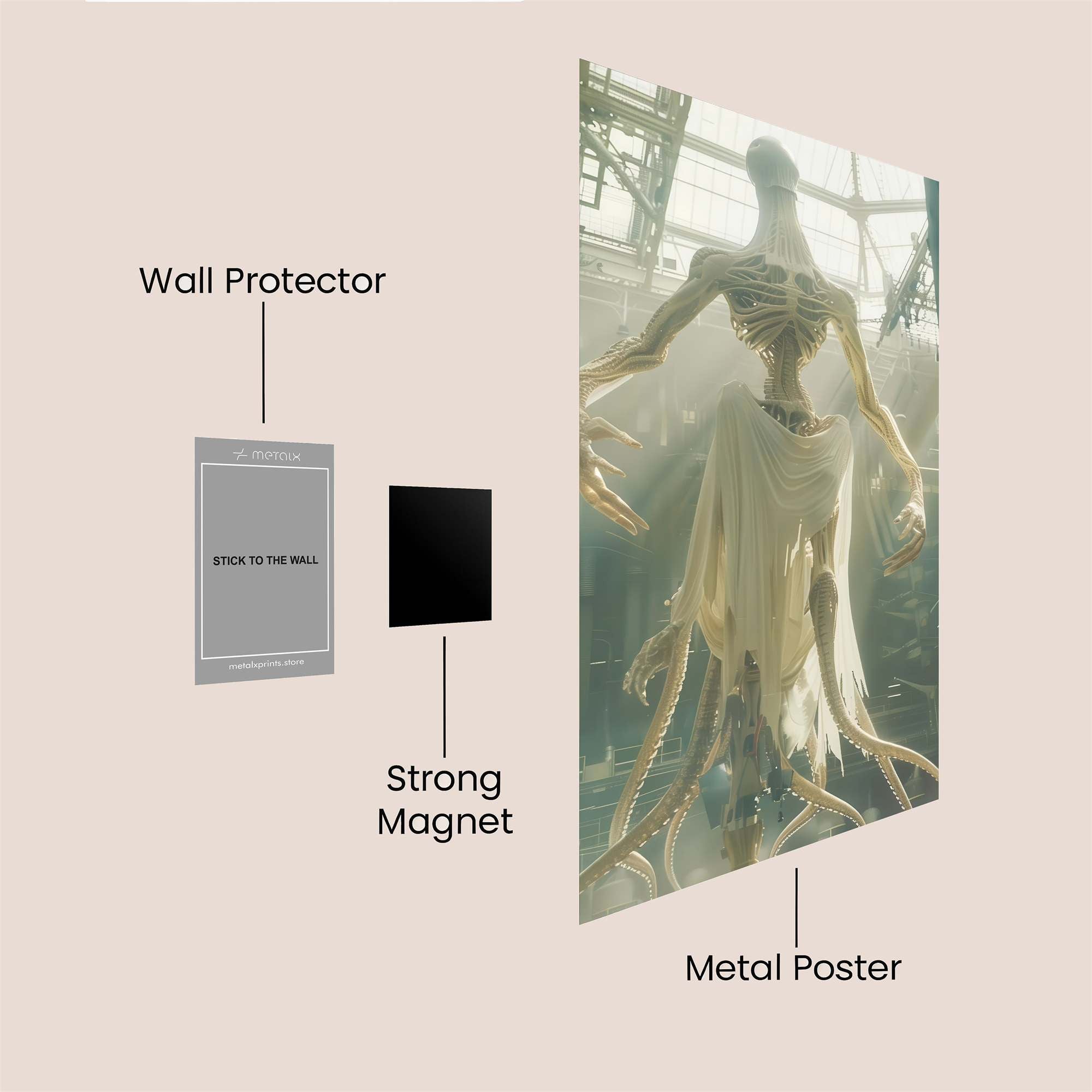 Stranger Ethereal Safe Wall Magnetic / M