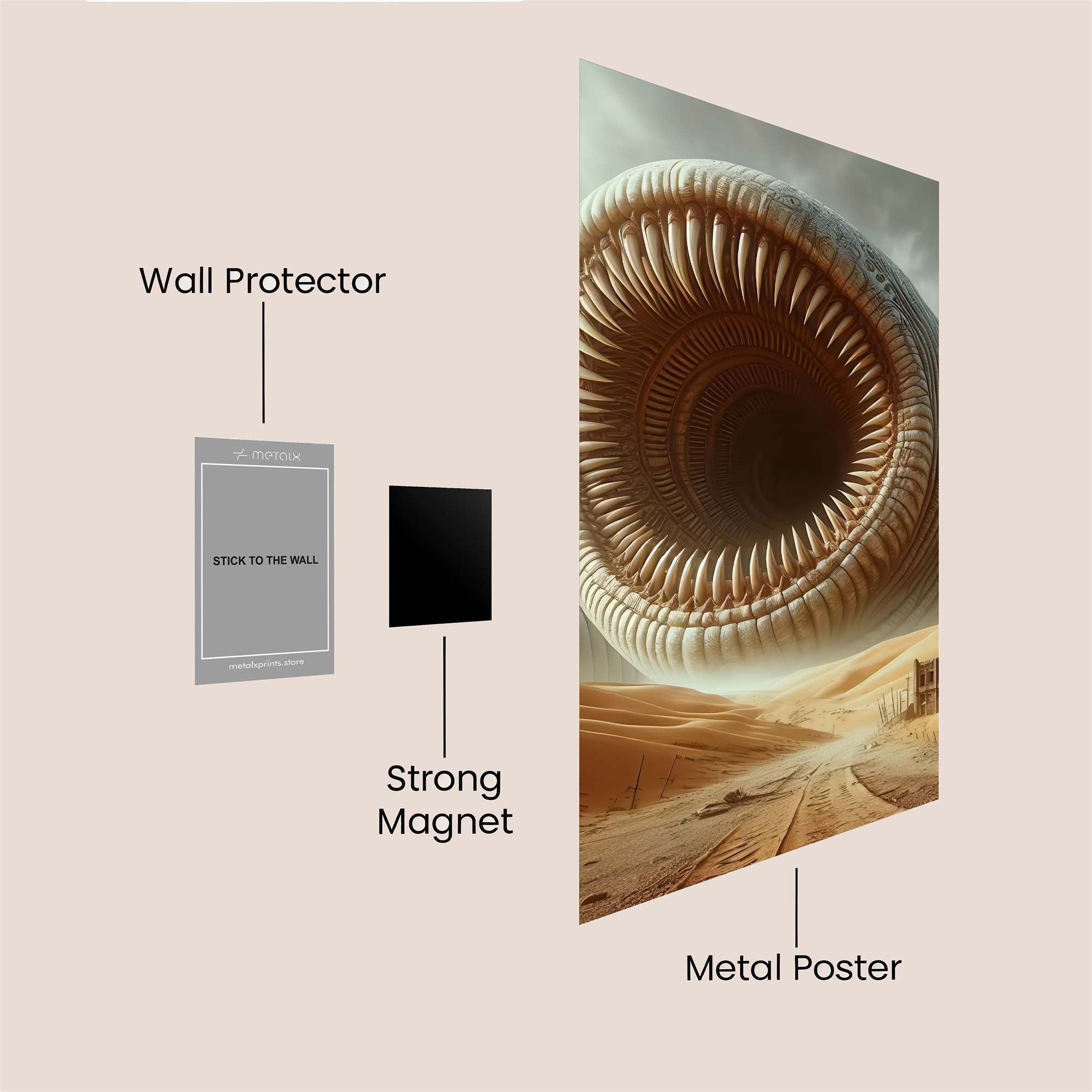 Sandmaw Desolation Safe Wall Magnetic / M