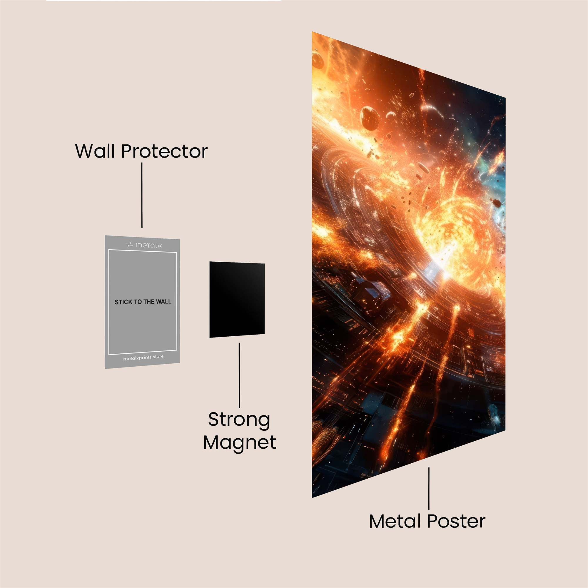 Supernova Fury Safe Wall Magnetic / M