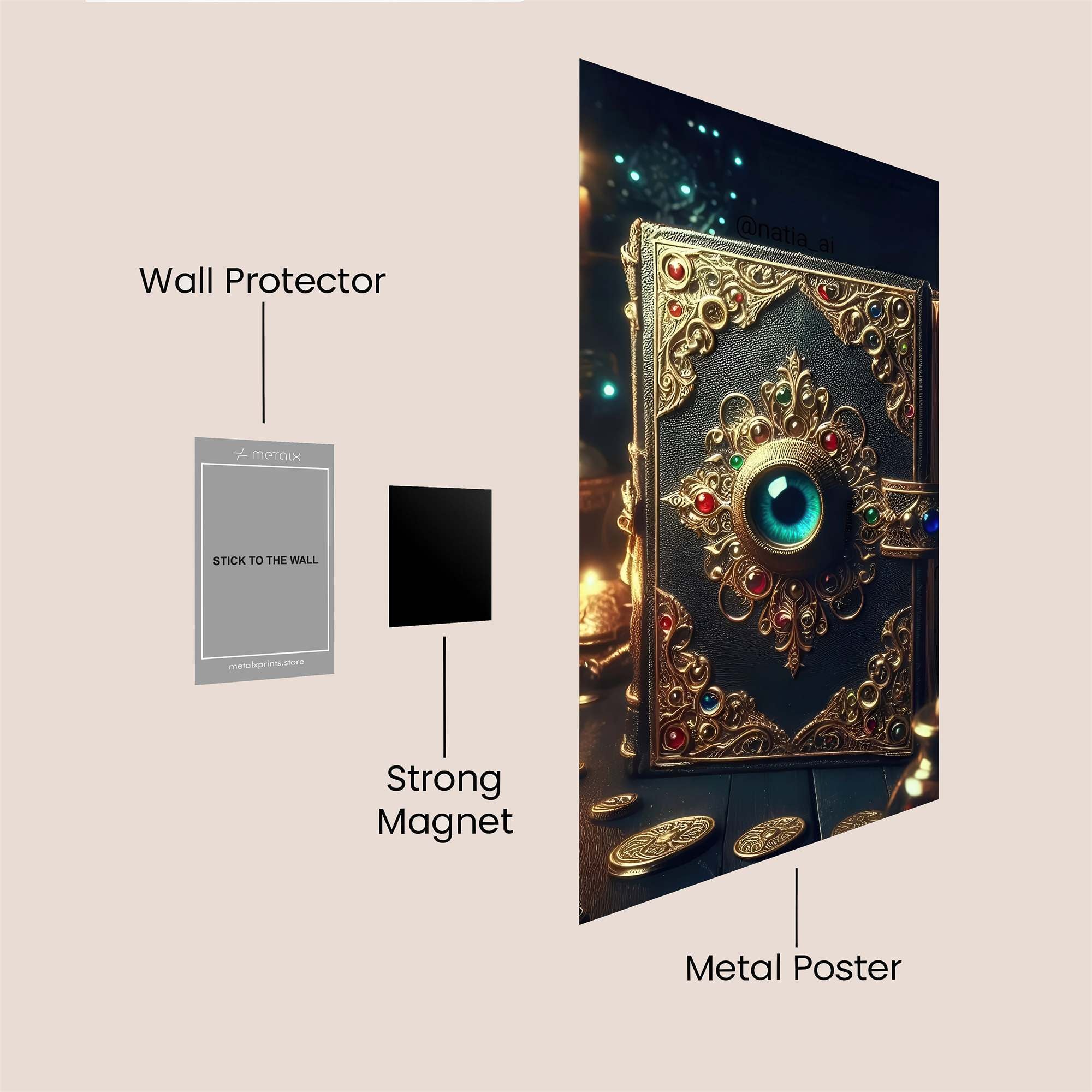 Grimoire Enigma Safe Wall Magnetic / M
