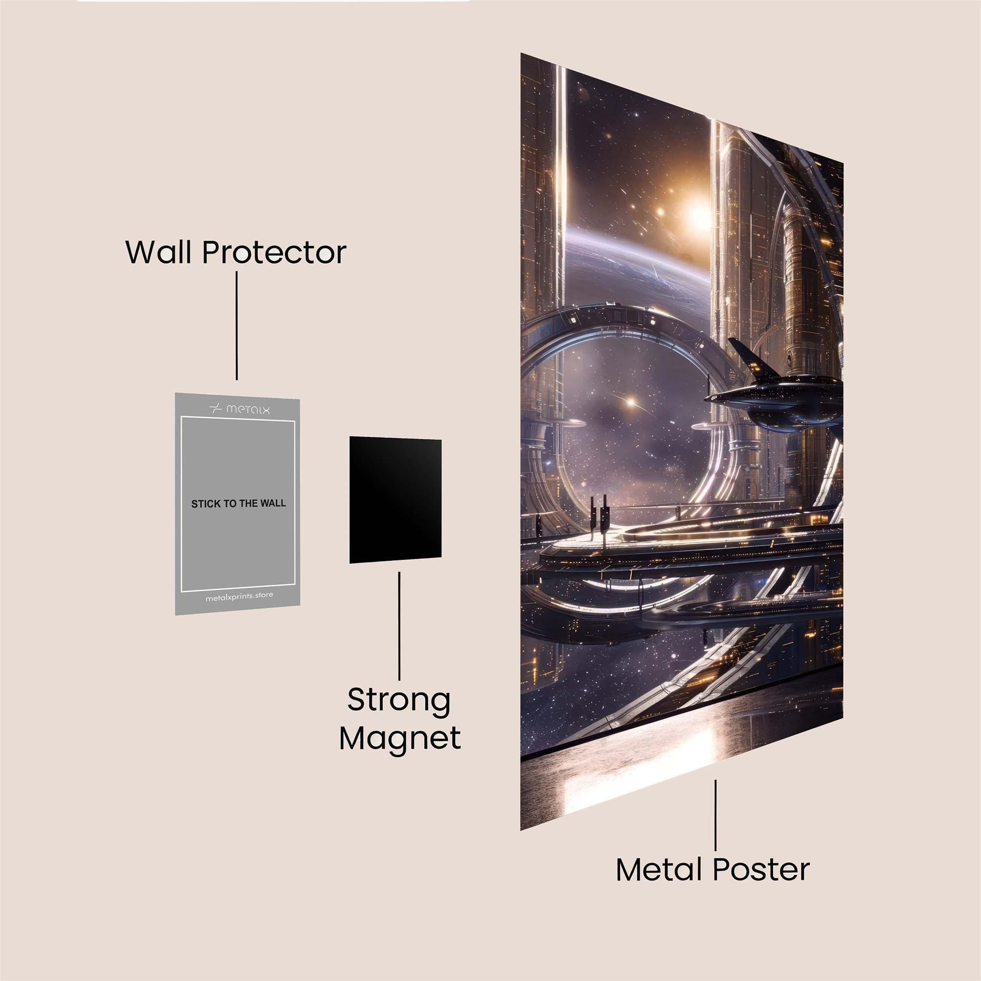Cosmic Serenity Safe Wall Magnetic / M