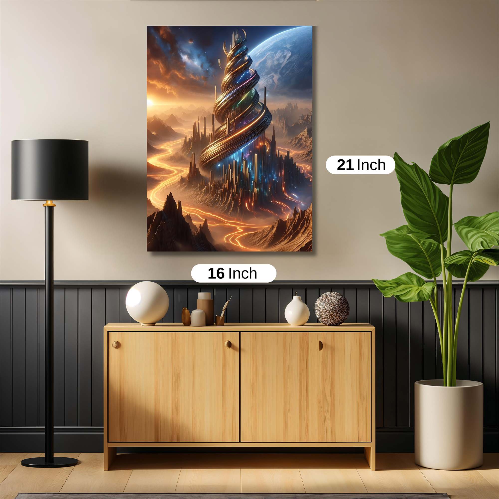 Spiral Enchantment Safe Wall Magnetic / M