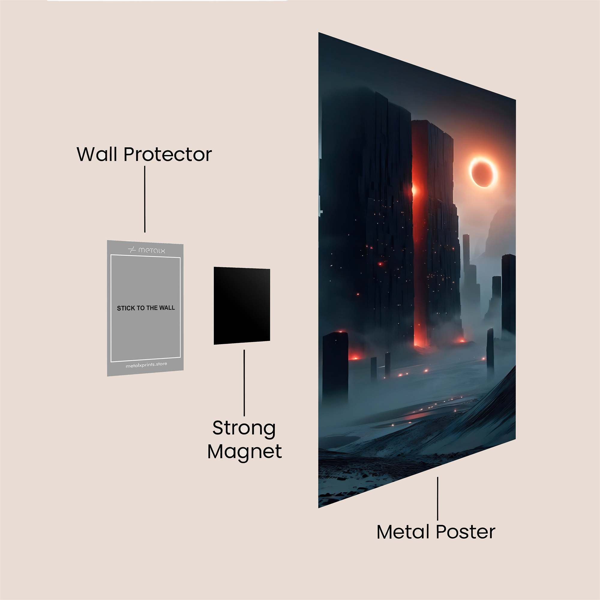 Eclipse Monolith Safe Wall Magnetic / M