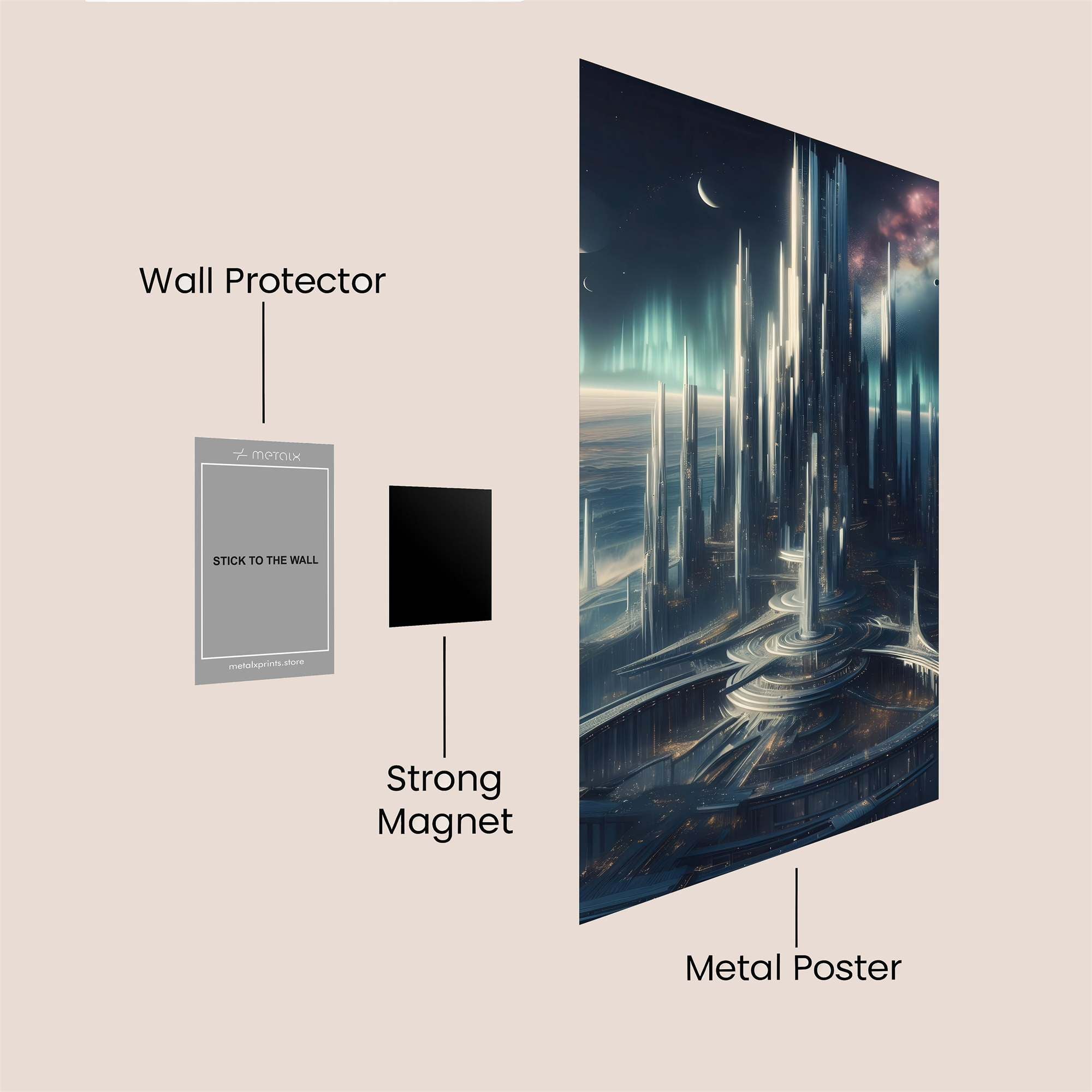 Cosmic Serenity Safe Wall Magnetic / M