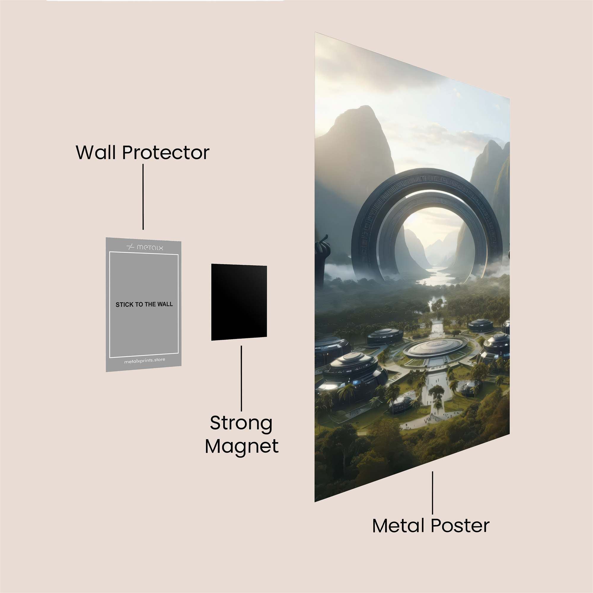 Portal Serenity Safe Wall Magnetic / M