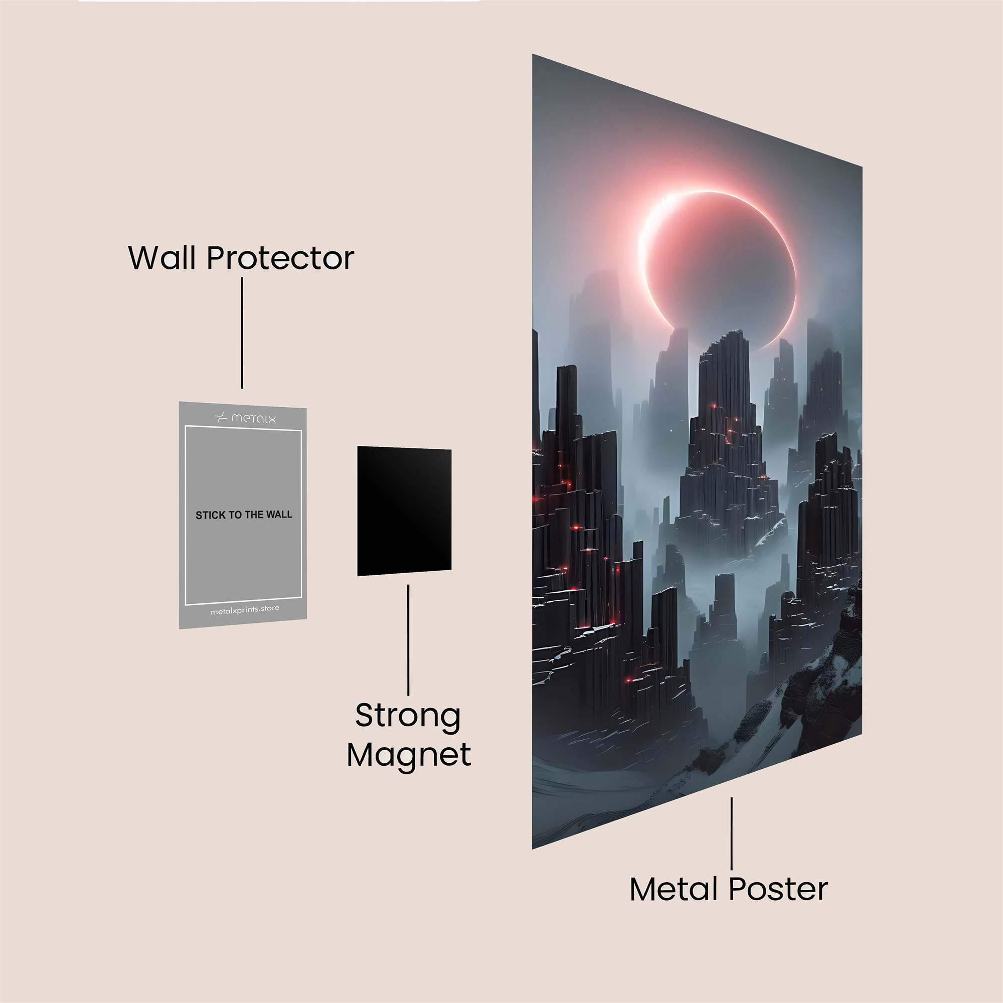 Eclipse Enigma Safe Wall Magnetic / M