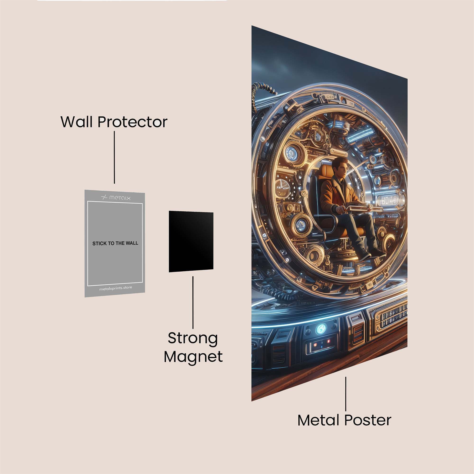 Inventor's Dream Safe Wall Magnetic / M