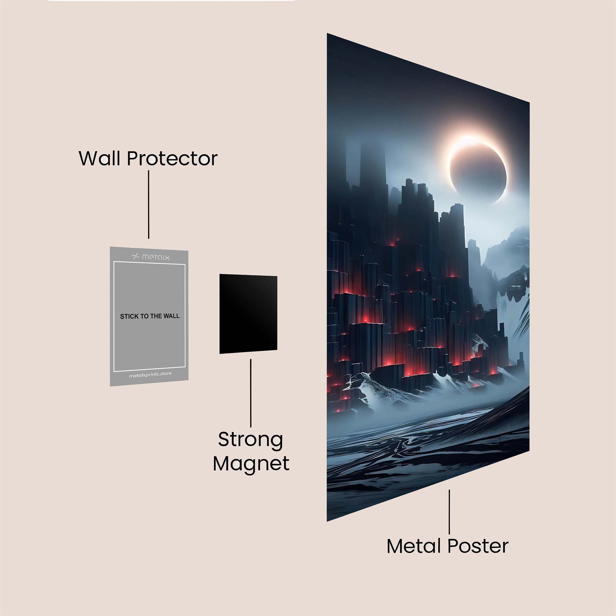 Eclipse Fortress Safe Wall Magnetic / M