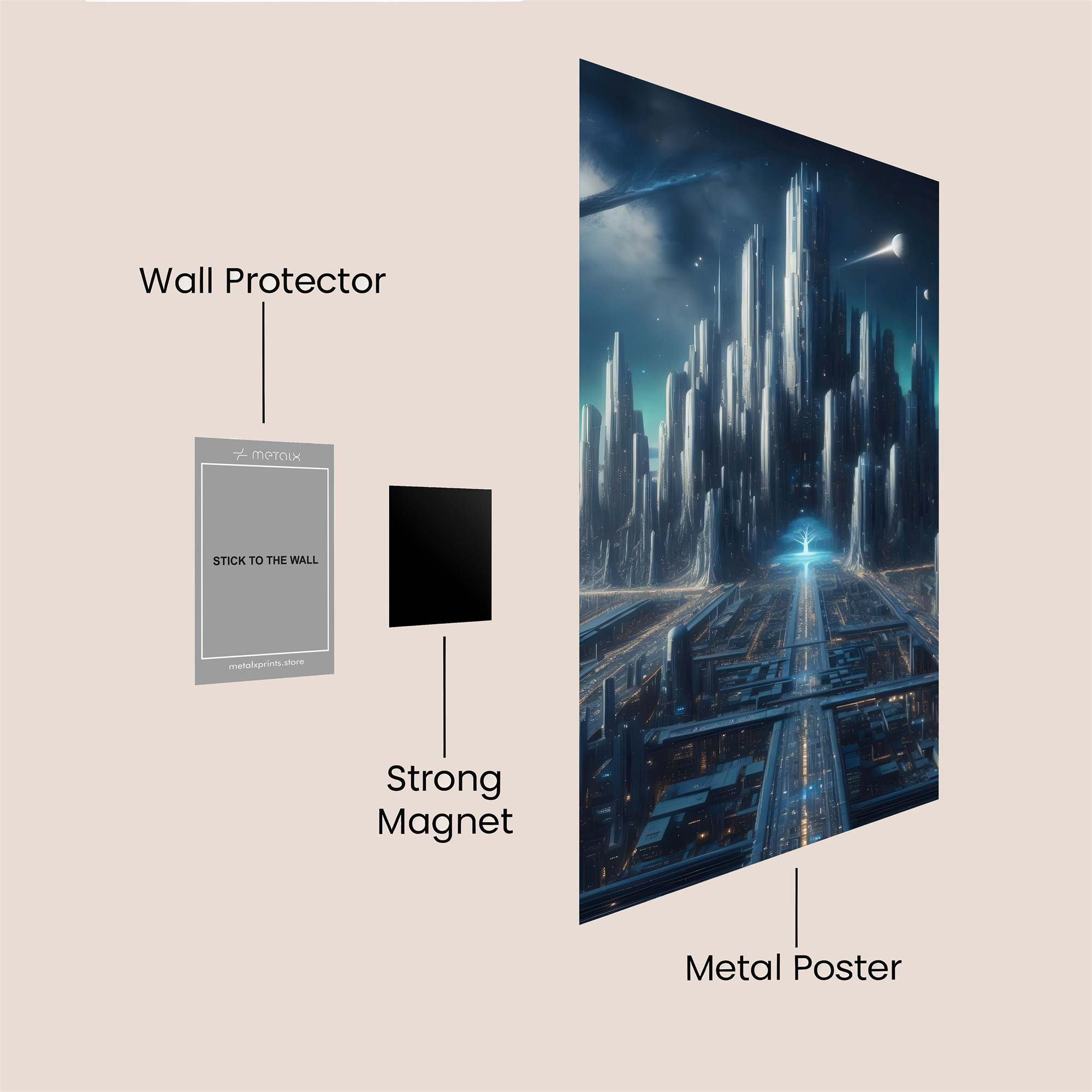 Coruscant Serenity Safe Wall Magnetic / M