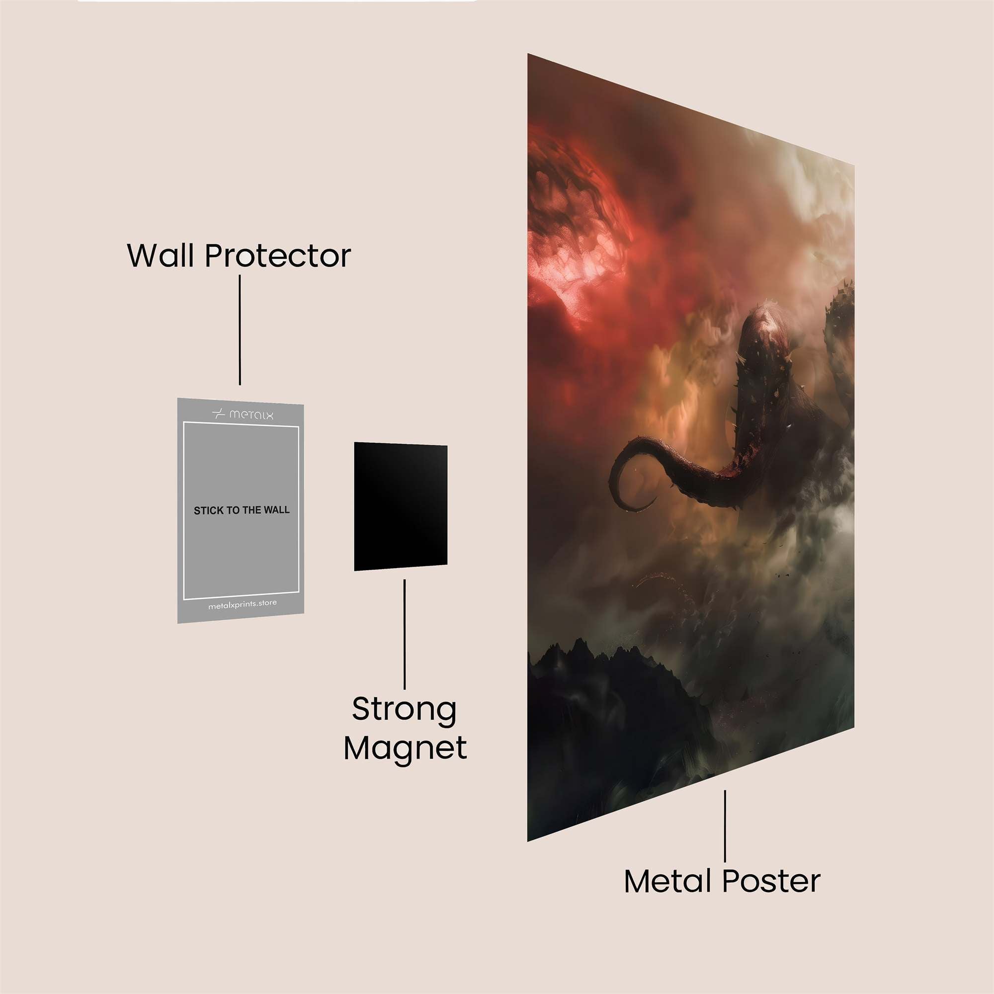 Cthulhu Awakening Safe Wall Magnetic / M
