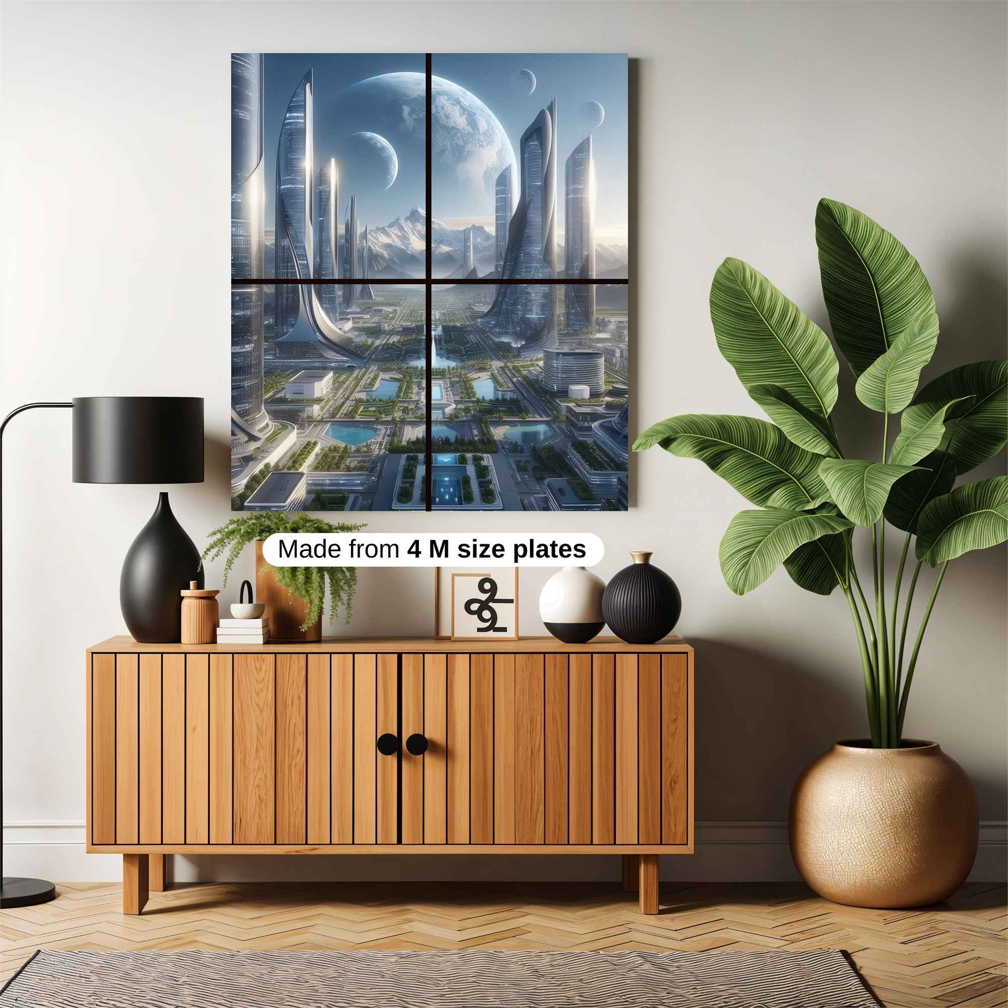 Futuristic Serenity Safe Wall Magnetic / M