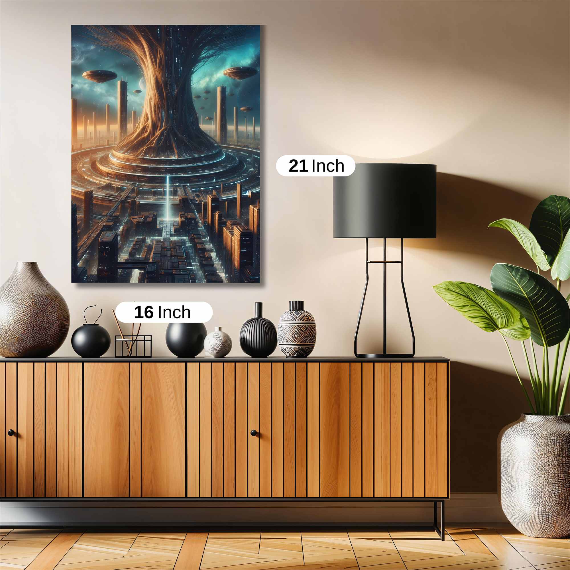 Futuristic Serenity Safe Wall Magnetic / M