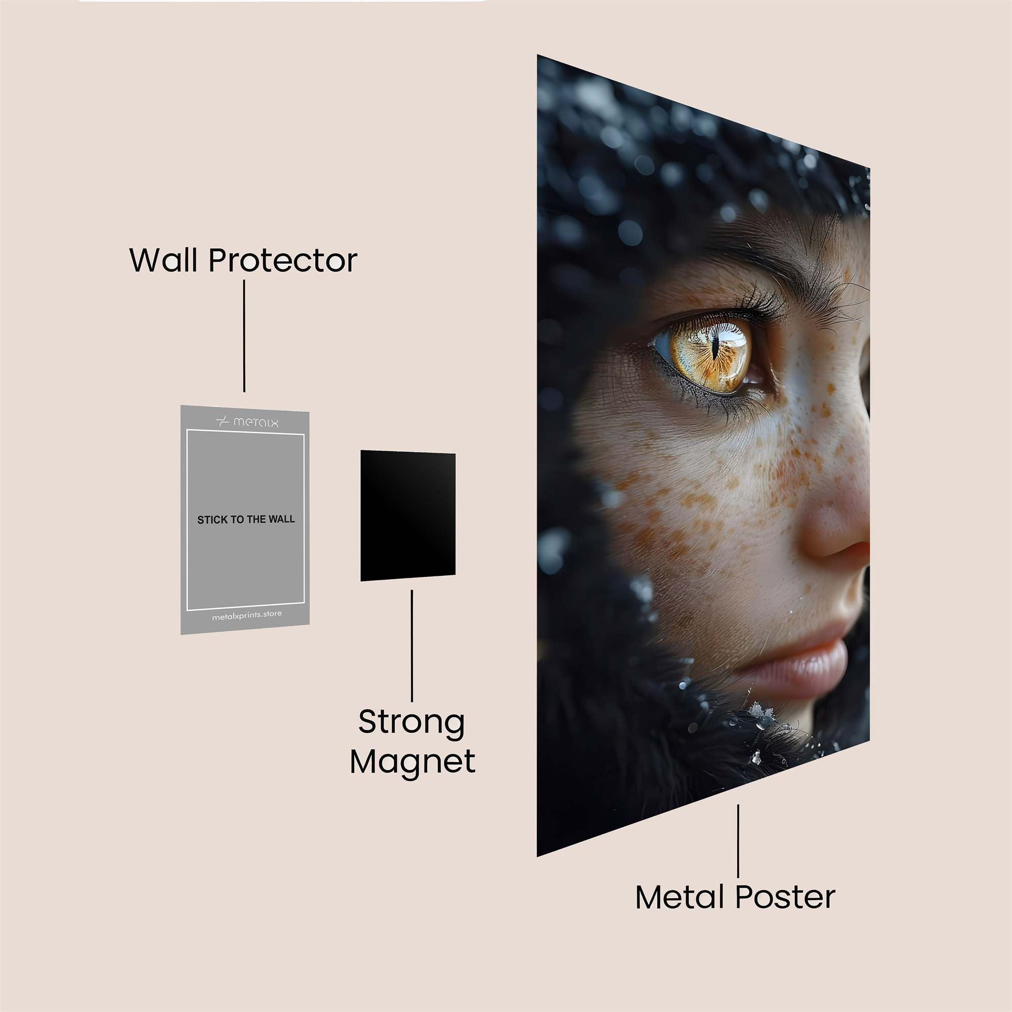 Frosty Gaze Safe Wall Magnetic / M