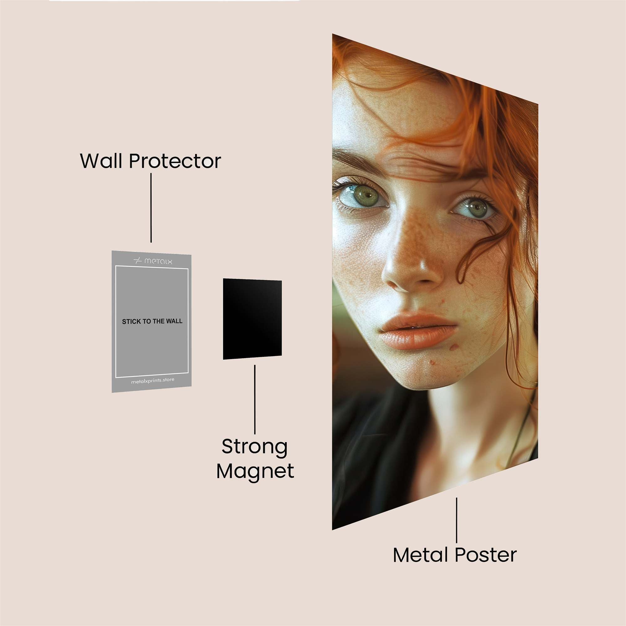 Fiery Whimsy Safe Wall Magnetic / M