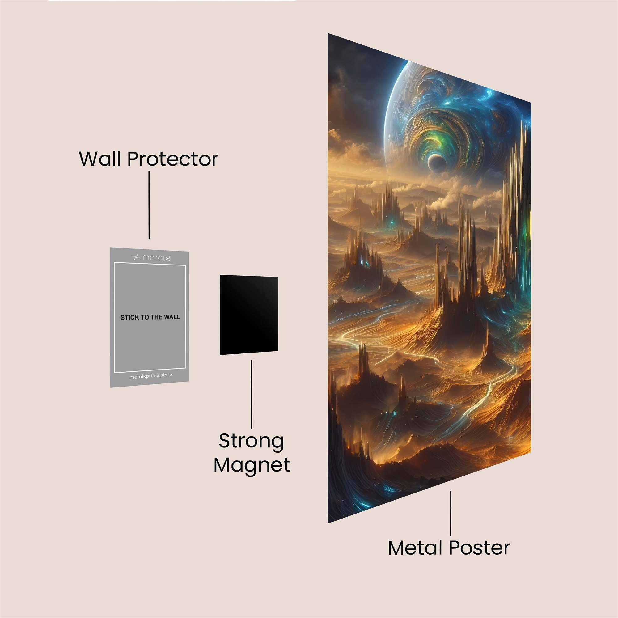 Alien Twilight Safe Wall Magnetic / M