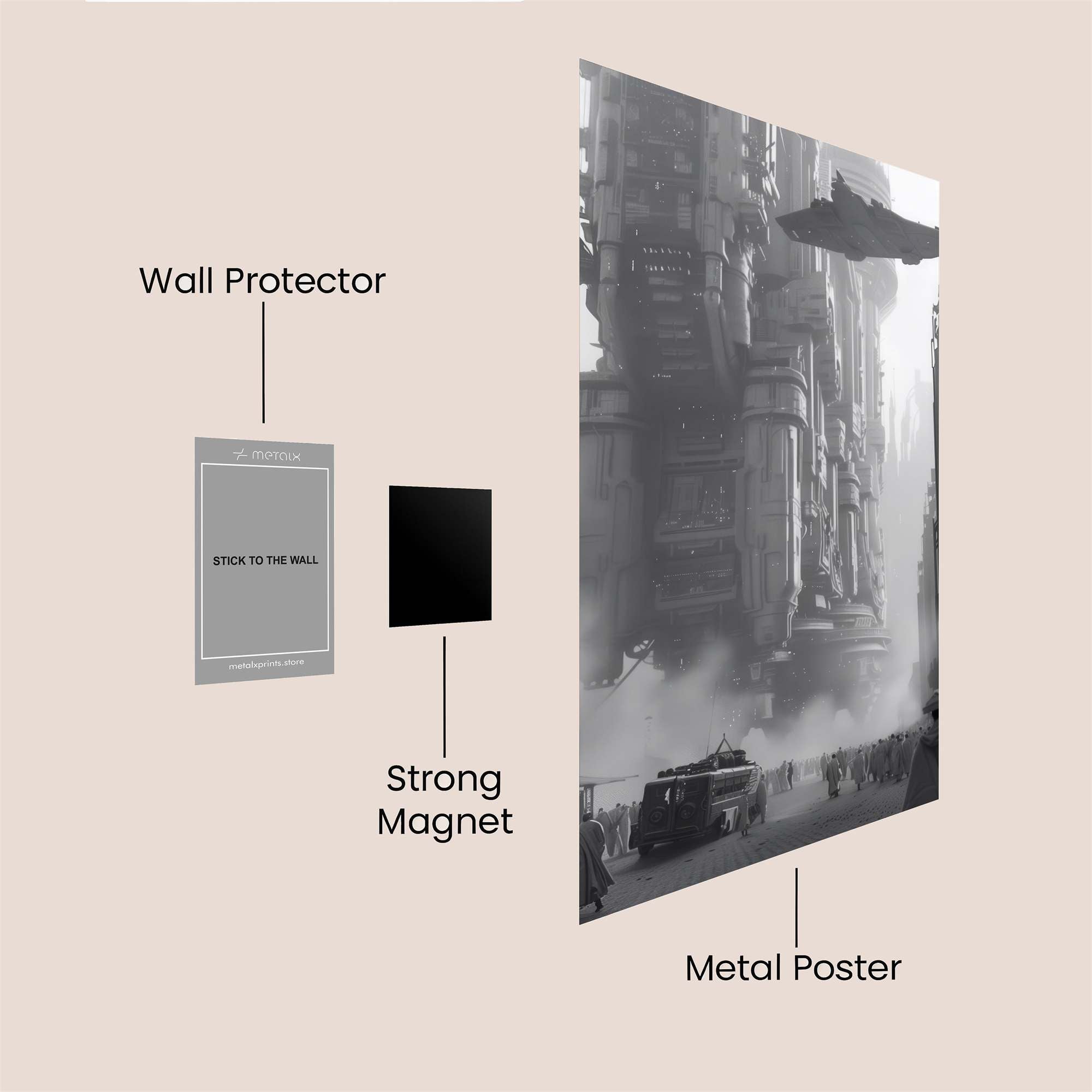 Metropolis Gloom Safe Wall Magnetic / M