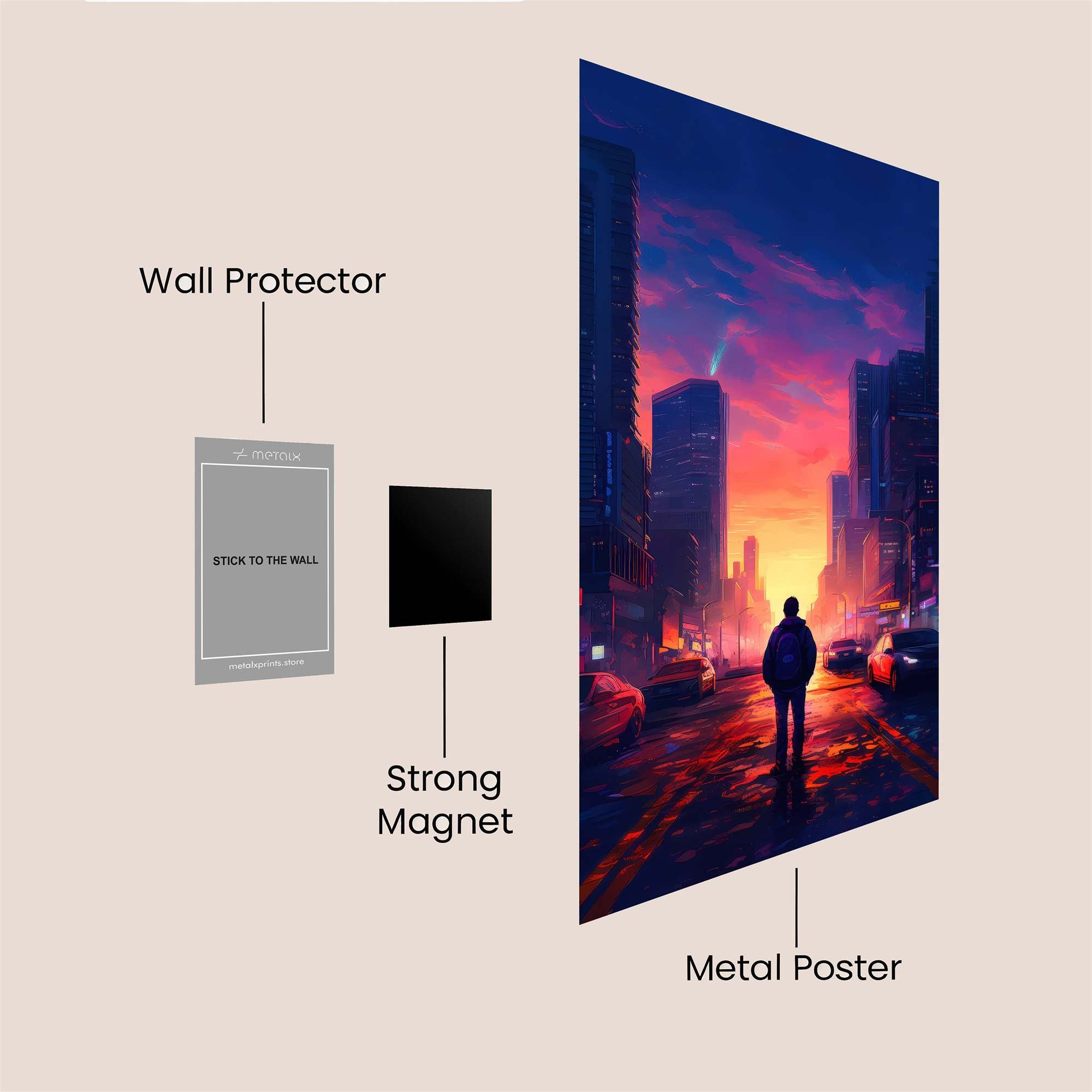 Peacock Majesty Safe Wall Magnetic / M