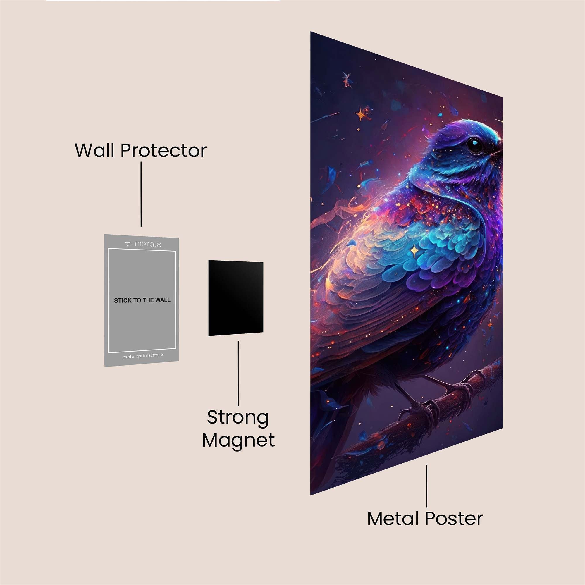 Mystical Lemur Safe Wall Magnetic / M