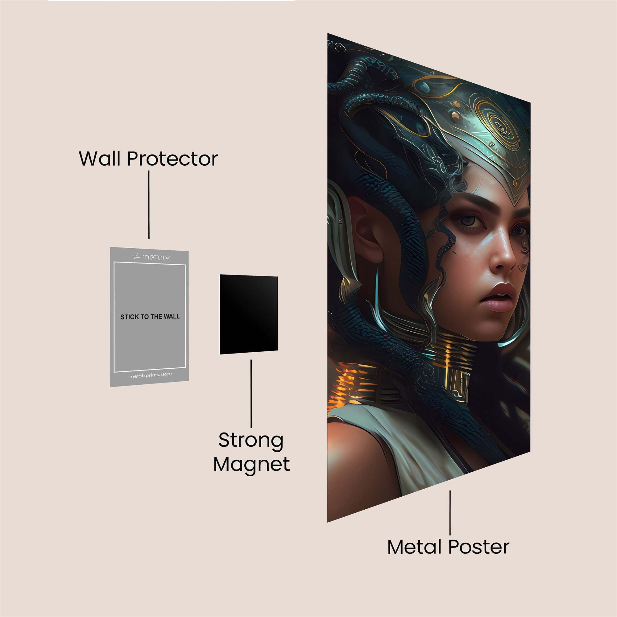 Phoenix Rebirth Safe Wall Magnetic / M
