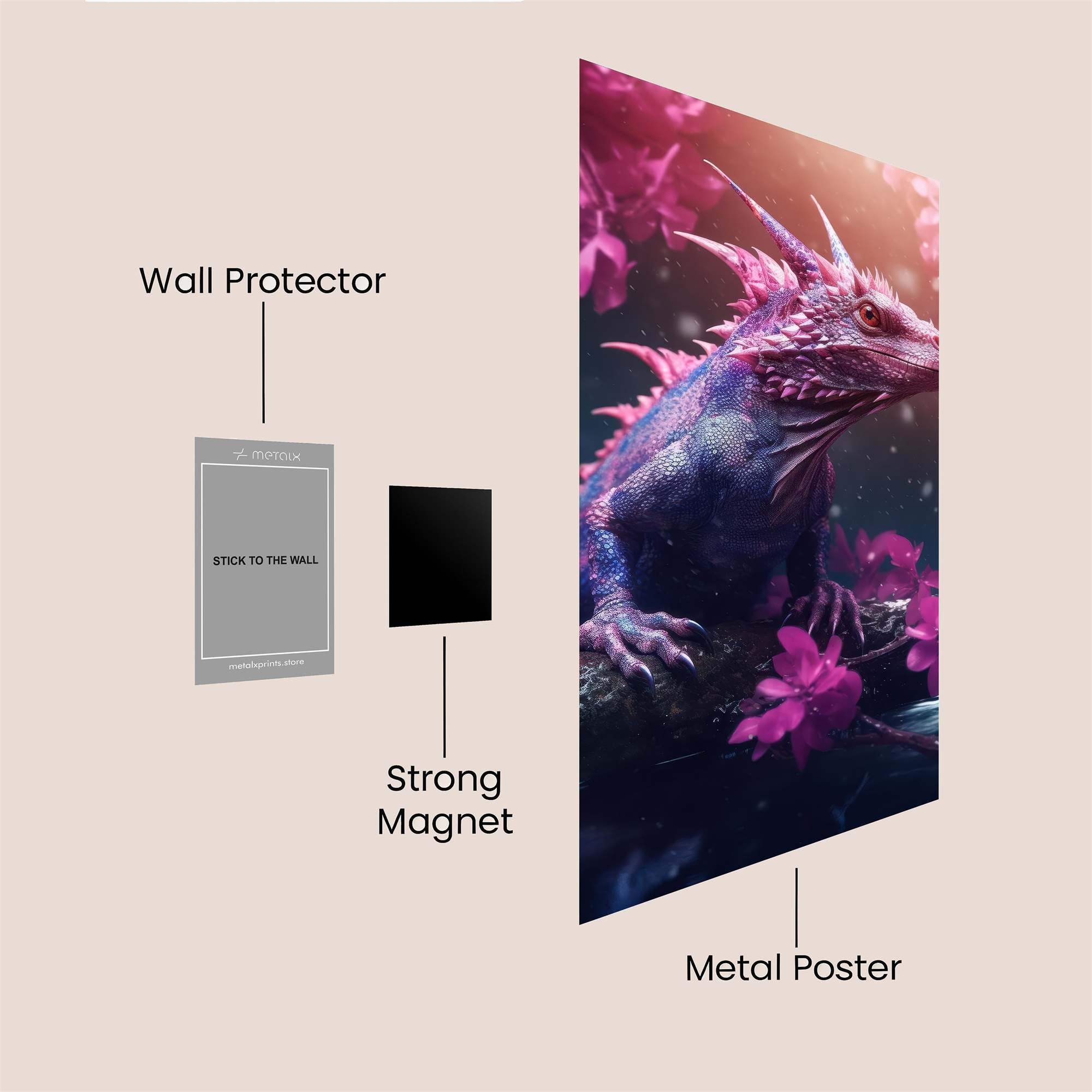 Humming Serenity Safe Wall Magnetic / M