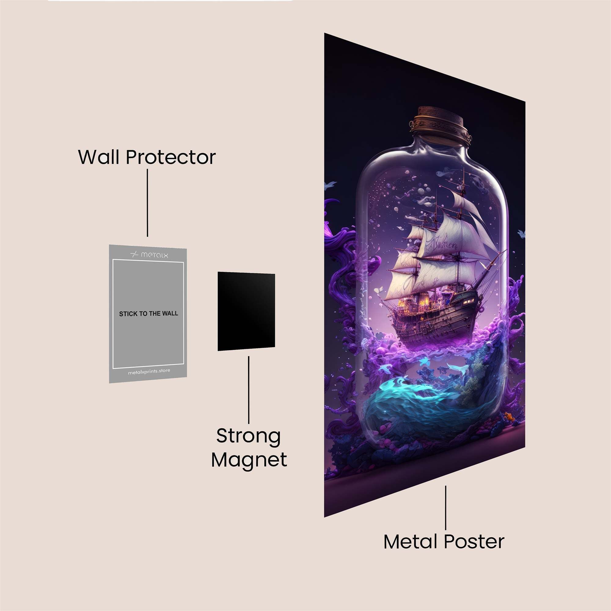 Lion Nebula Safe Wall Magnetic / M