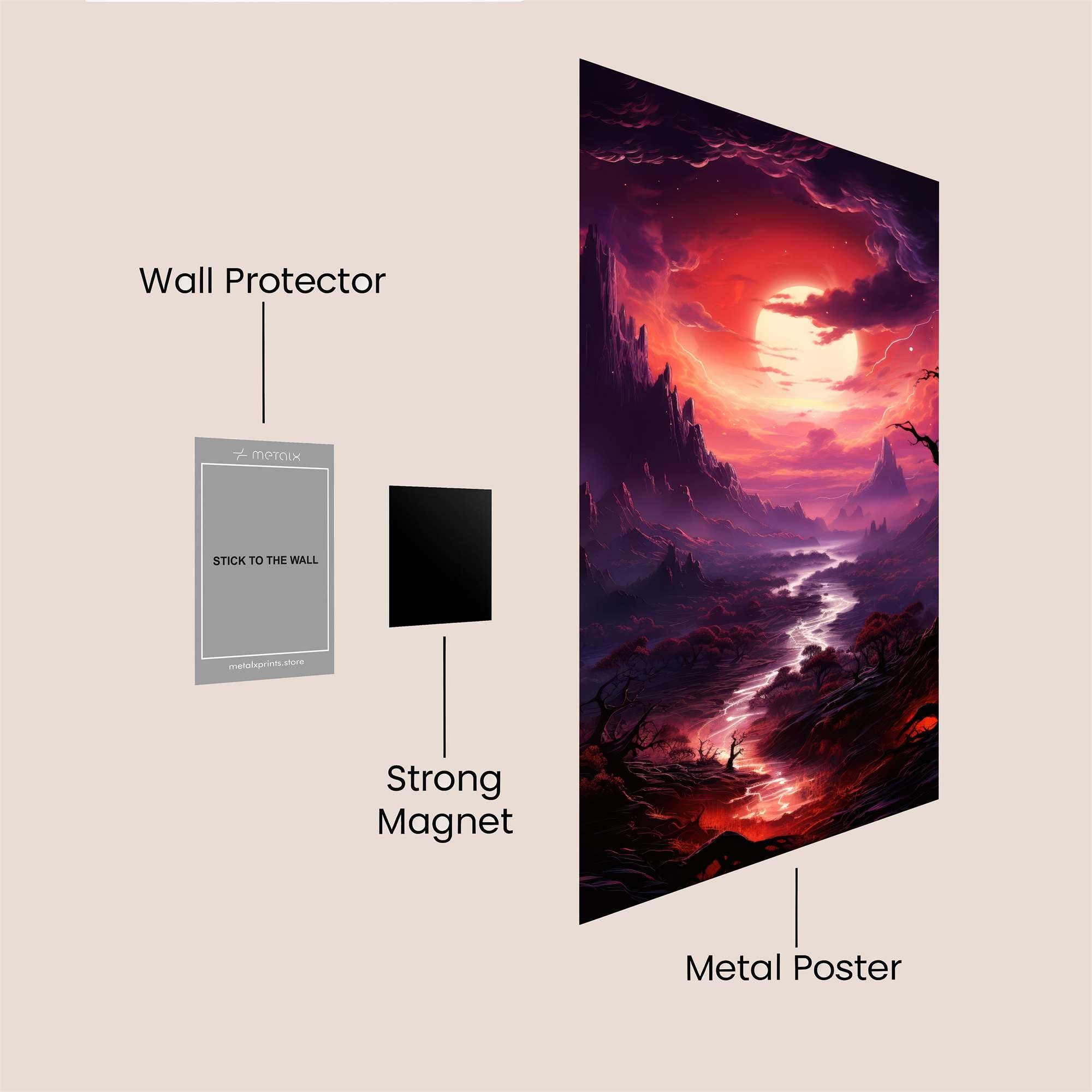 Cosmic Serenity Safe Wall Magnetic / M