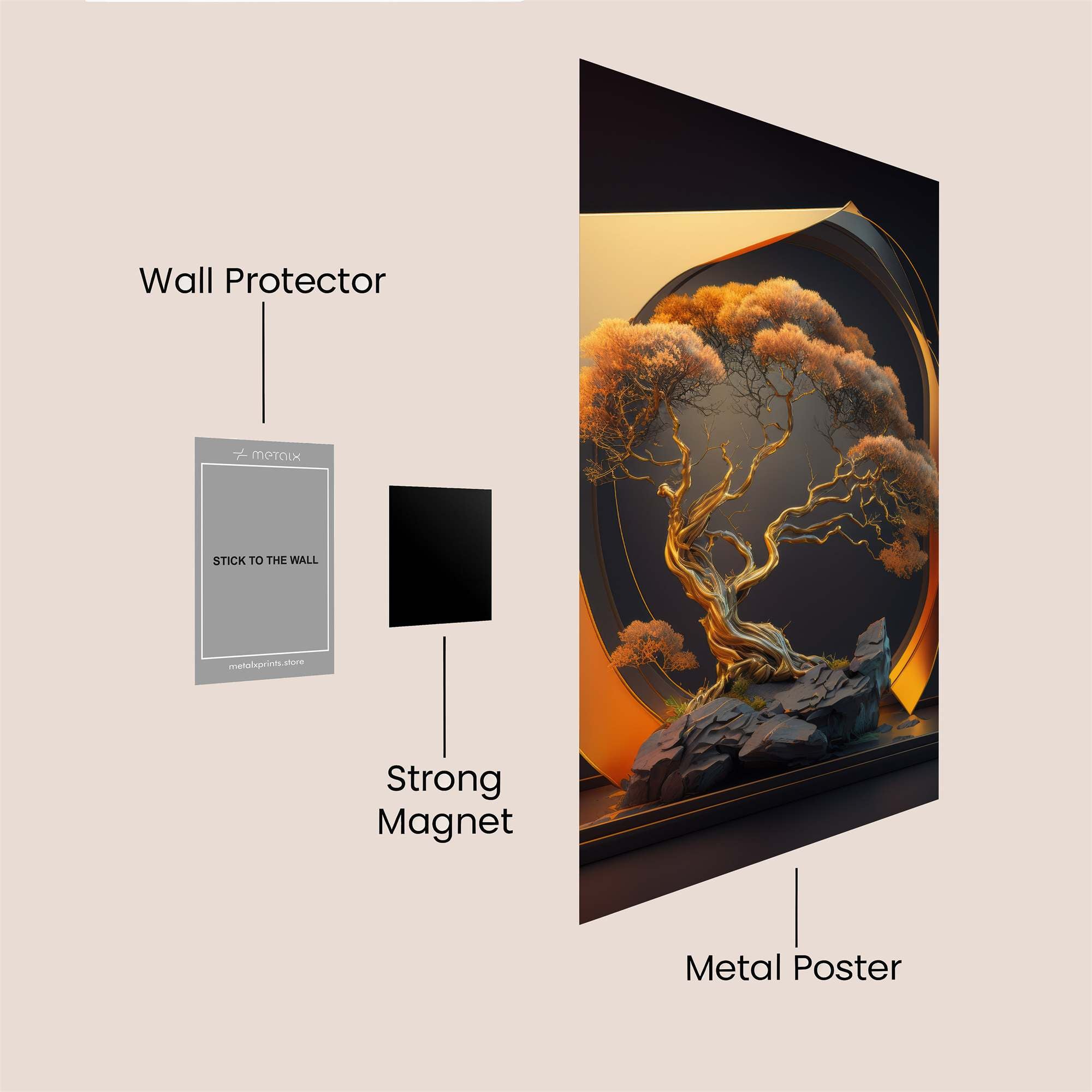 Cosmic Serenity Safe Wall Magnetic / M